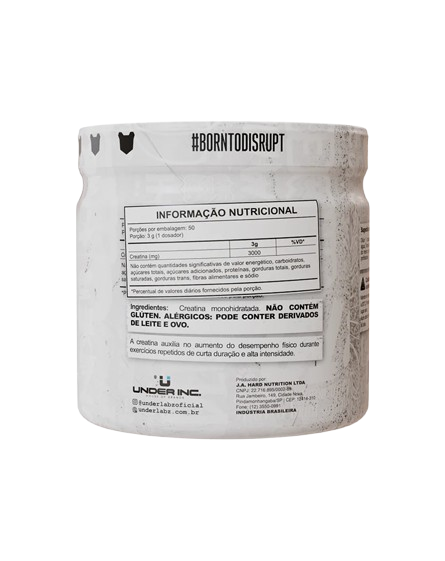 Creatina 100% Monohidratada (300g) Under Labz