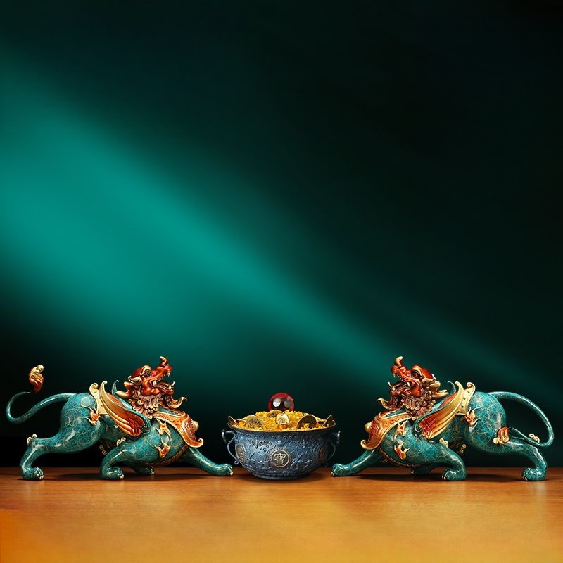 Bronze Pixiu Statue – Feng Shui Wealth & Protection Decor