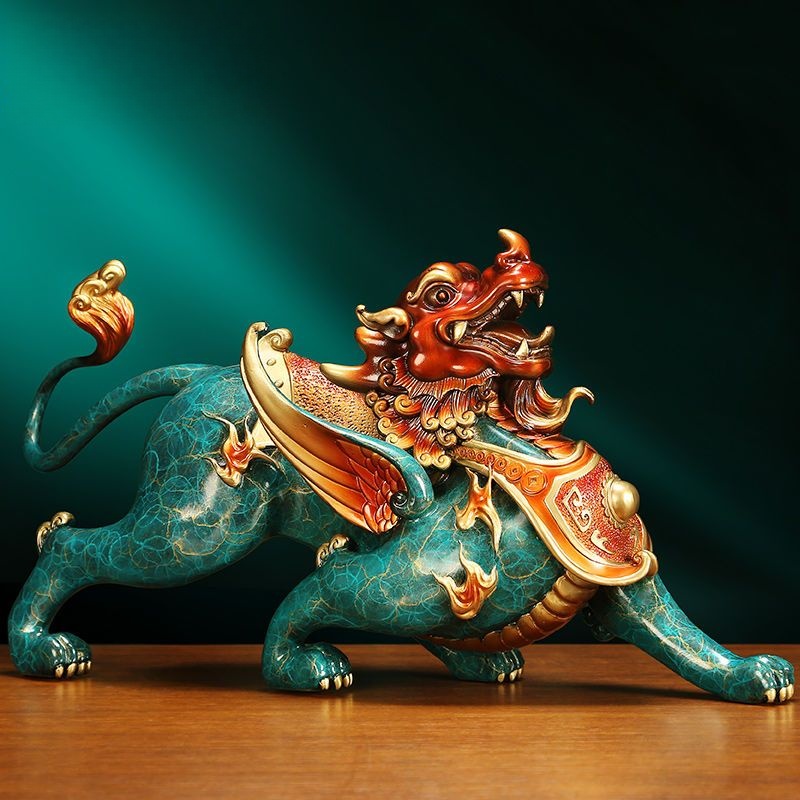 Bronze Pixiu Statue – Feng Shui Wealth & Protection Decor