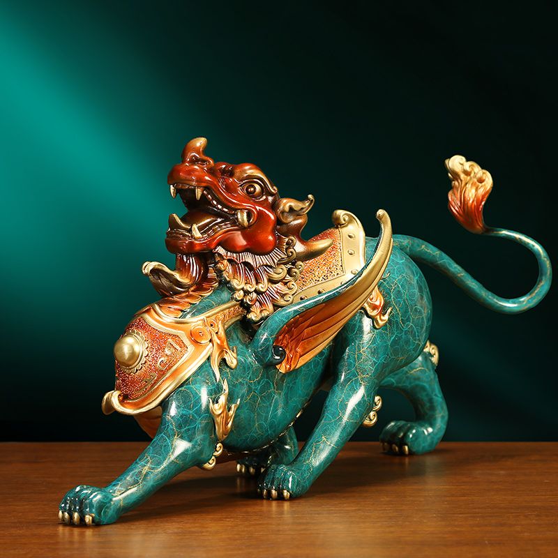 Bronze Pixiu Statue – Feng Shui Wealth & Protection Decor