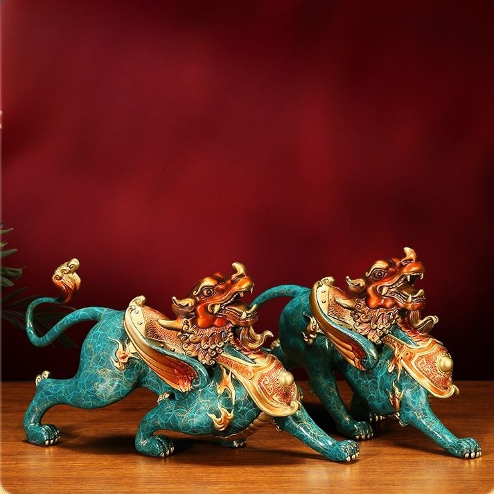 Bronze Pixiu Statue – Feng Shui Wealth & Protection Decor