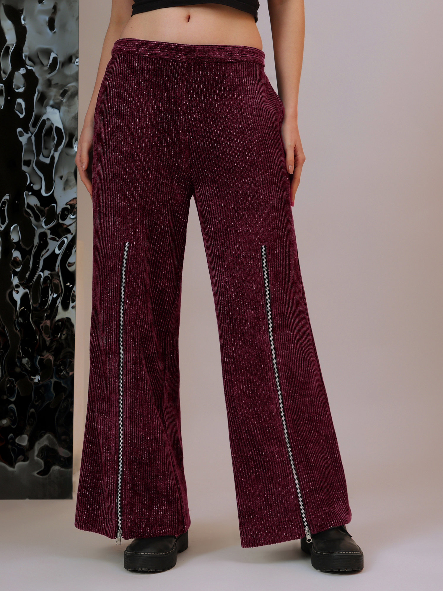 Plush Signature Jacket Co-Ord - Burgundy