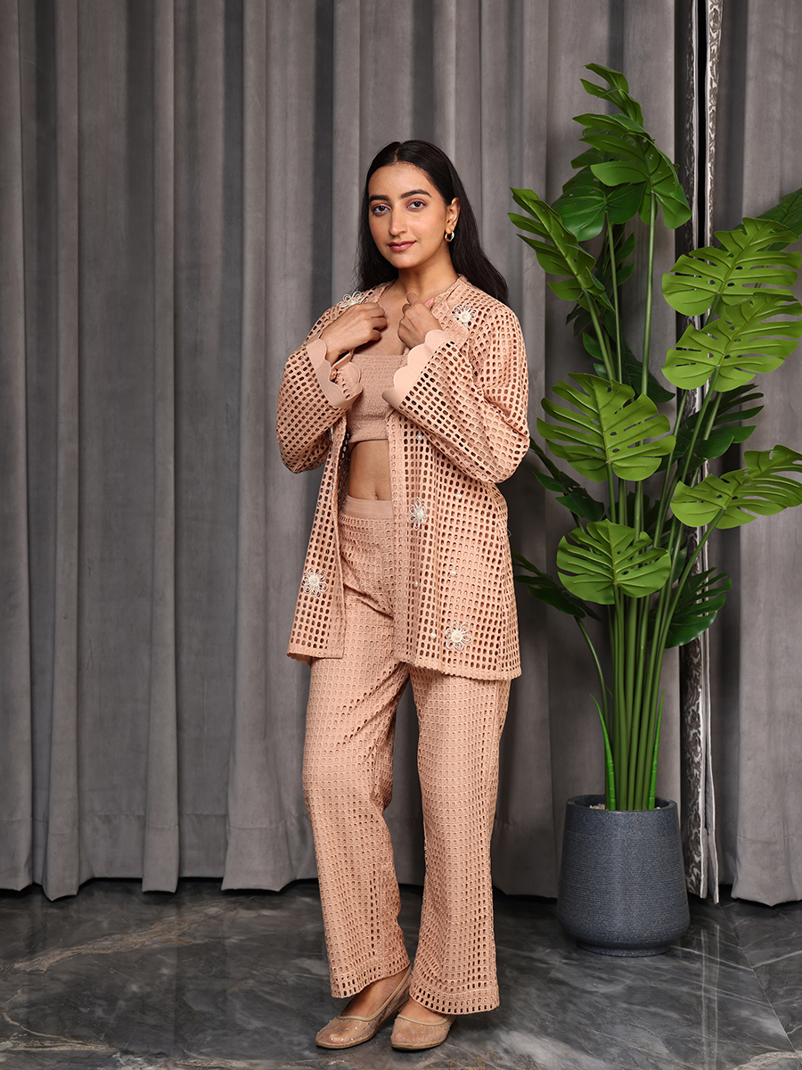 Crochet Three- Piece Suit