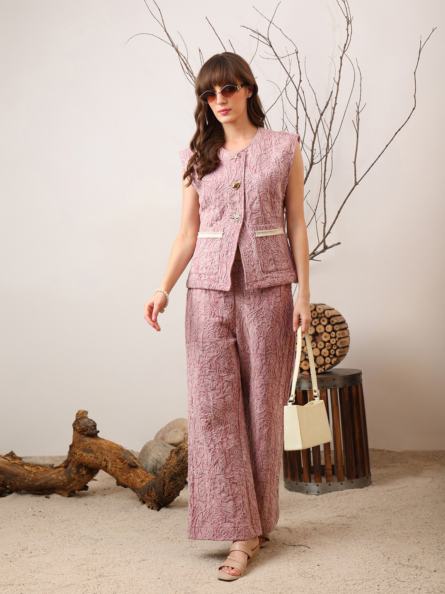 Textured Two-Piece Set