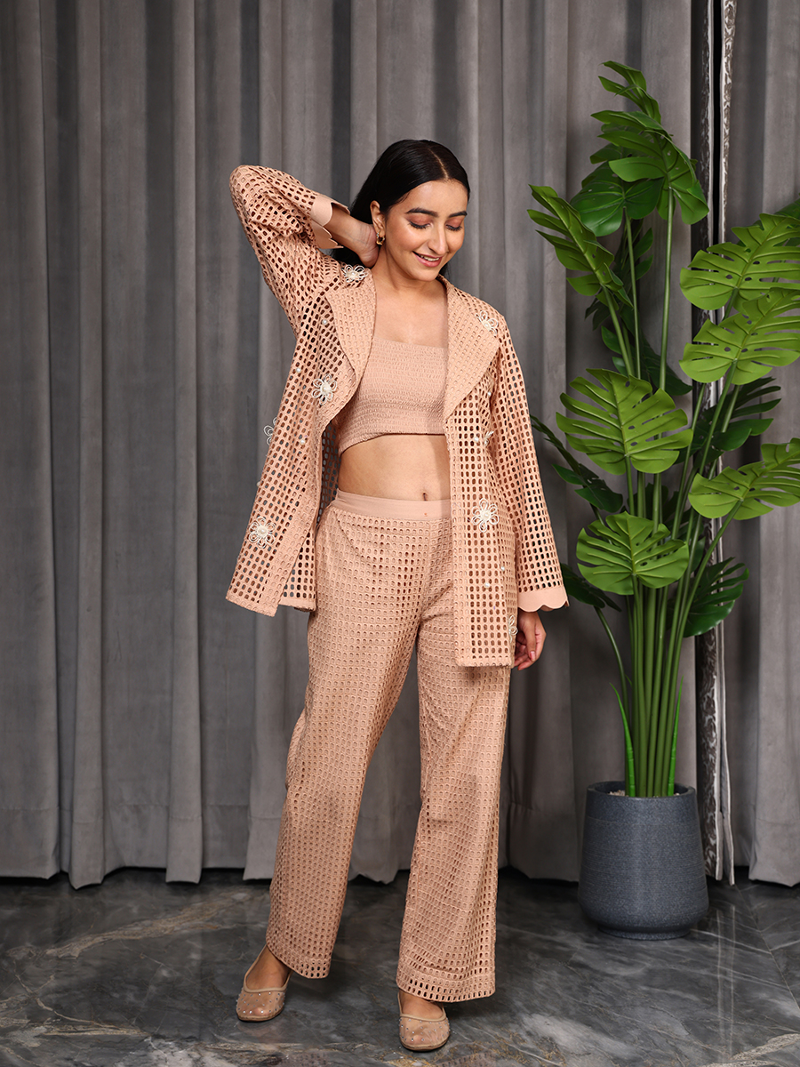 Crochet Three- Piece Suit