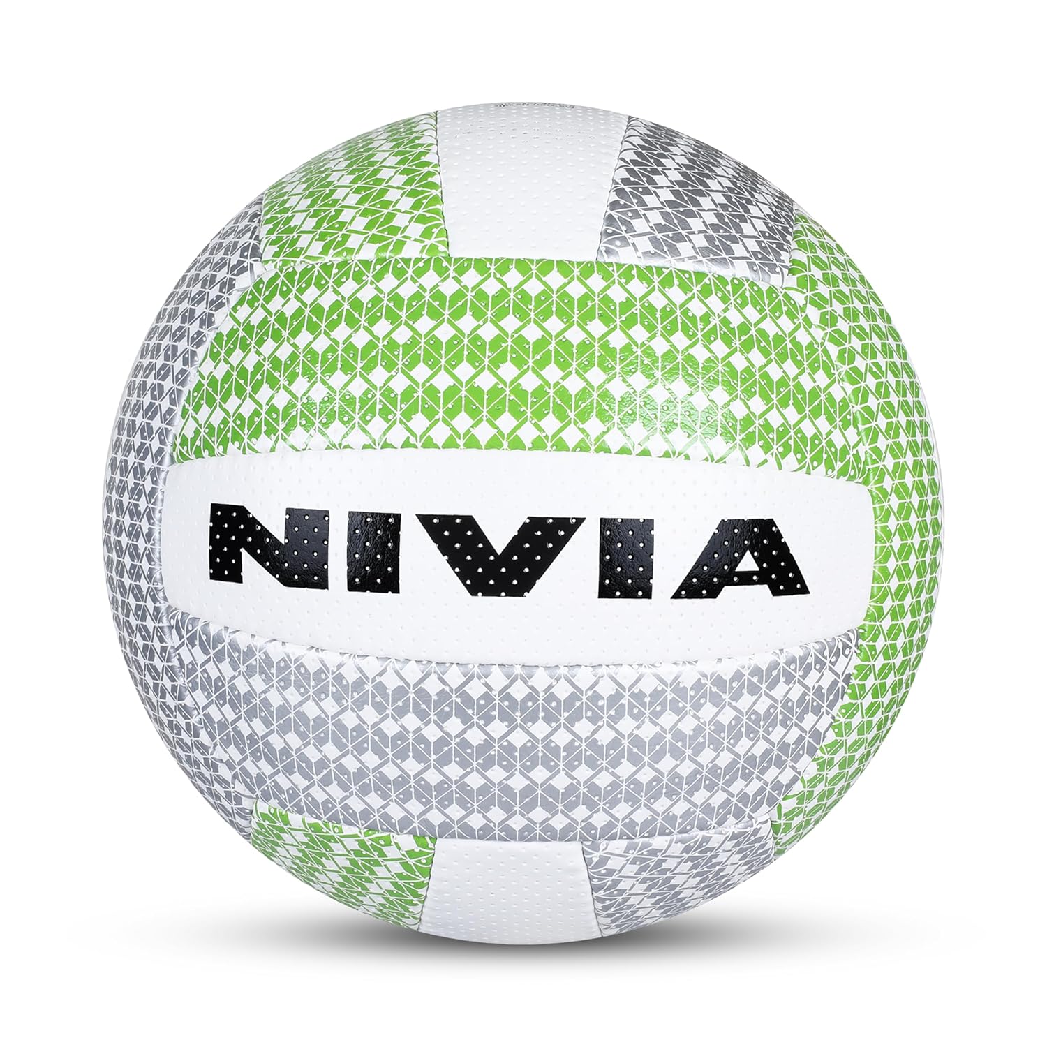 Nivia Pu-5000 Pu-18P Volleyball, Size 4, Leather, Green