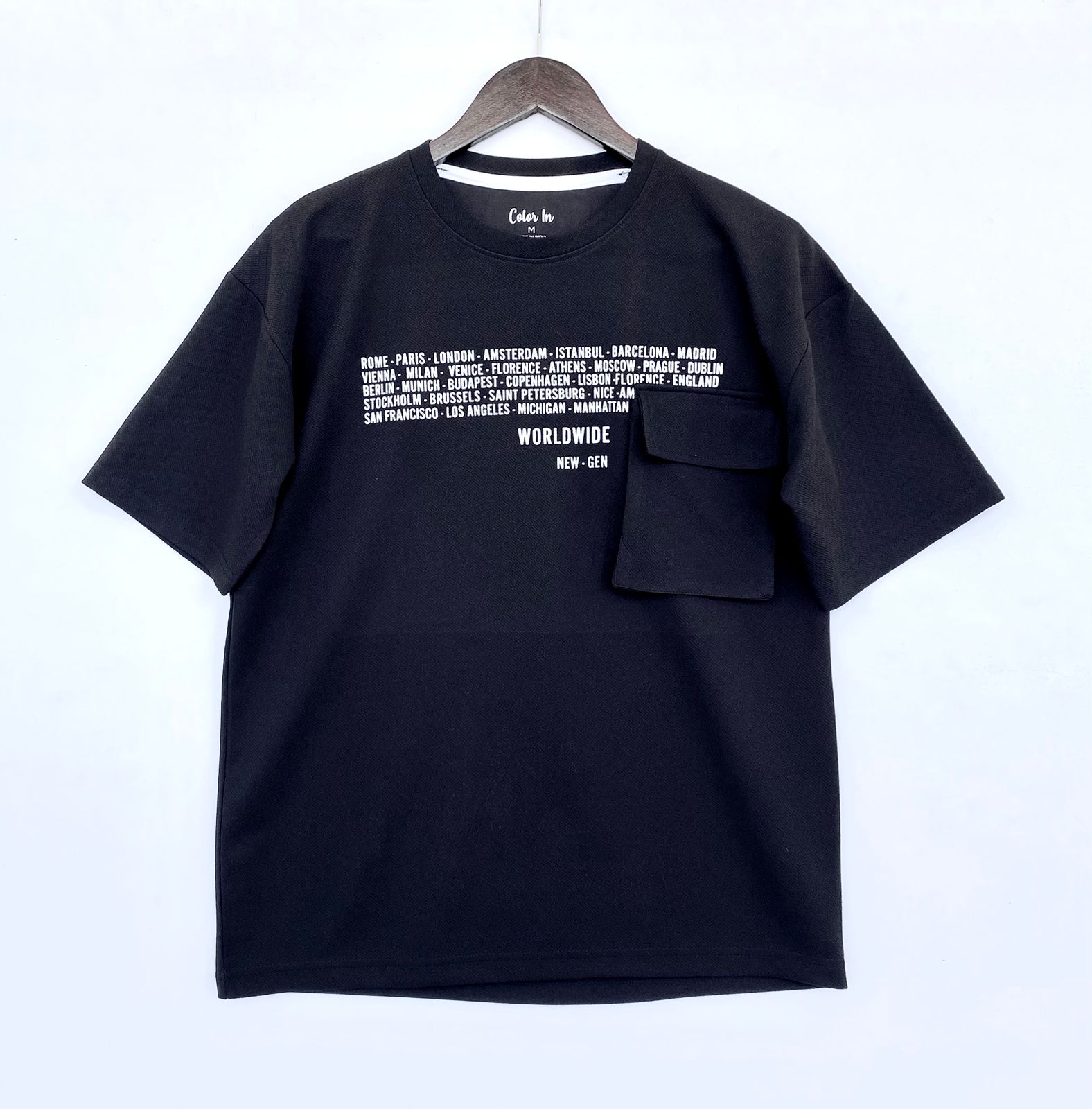 Casual Pocket Printed T-Shirts
