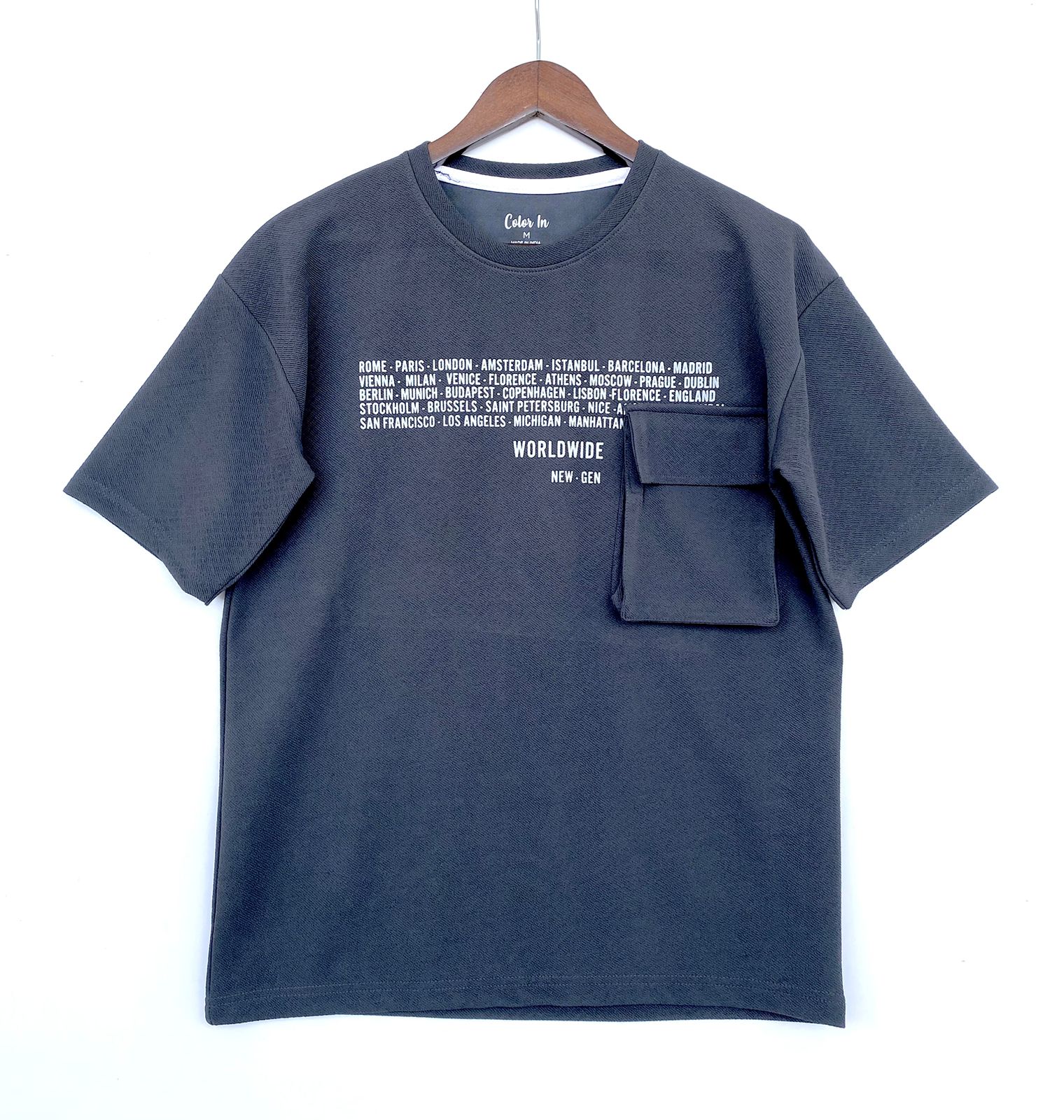 Casual Pocket Printed T-Shirts