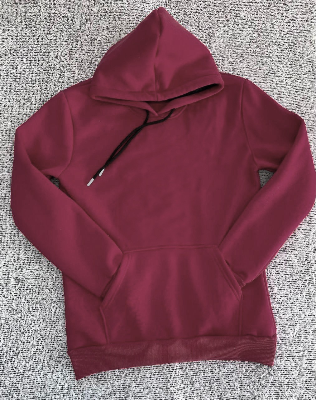 Maroon Hooded Sweatshirt