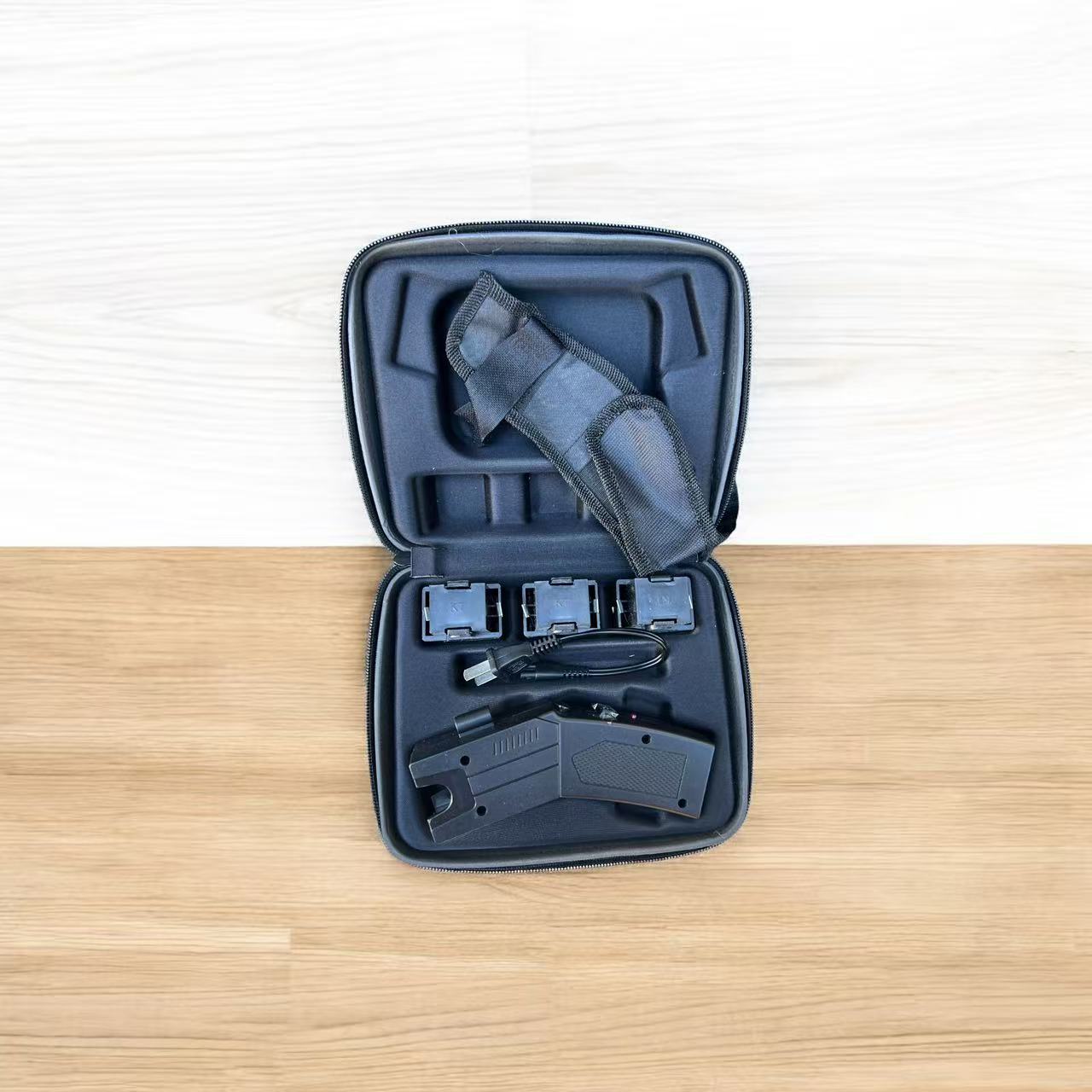 Self-Defense Heavy Duty Stun Gun for Men & Women,15 Foot Range,1.80 µC Painful Charge,LED Flashlight,Safety Switch