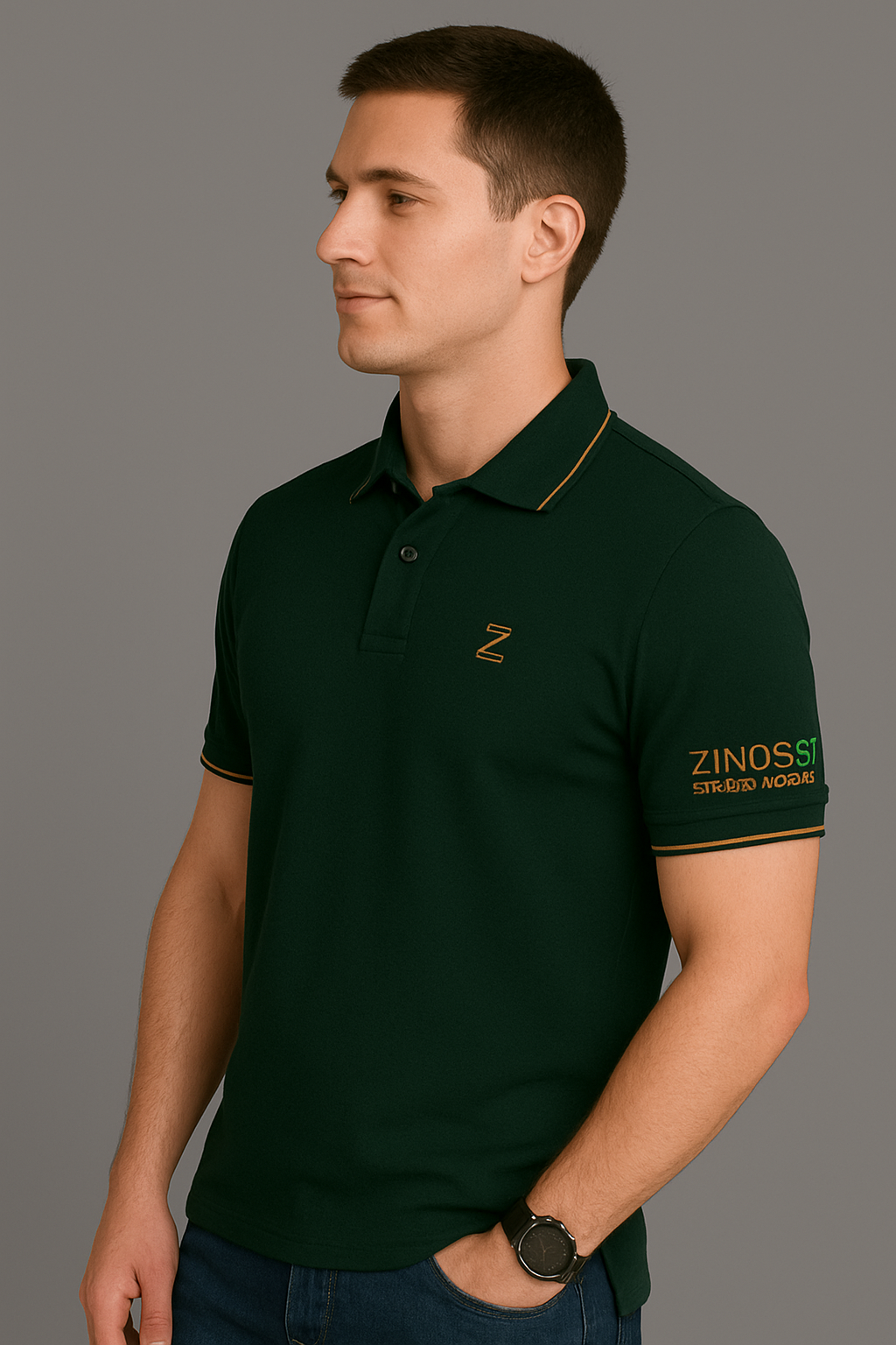 Zinossi Premium Polo Shirt - Dark Green