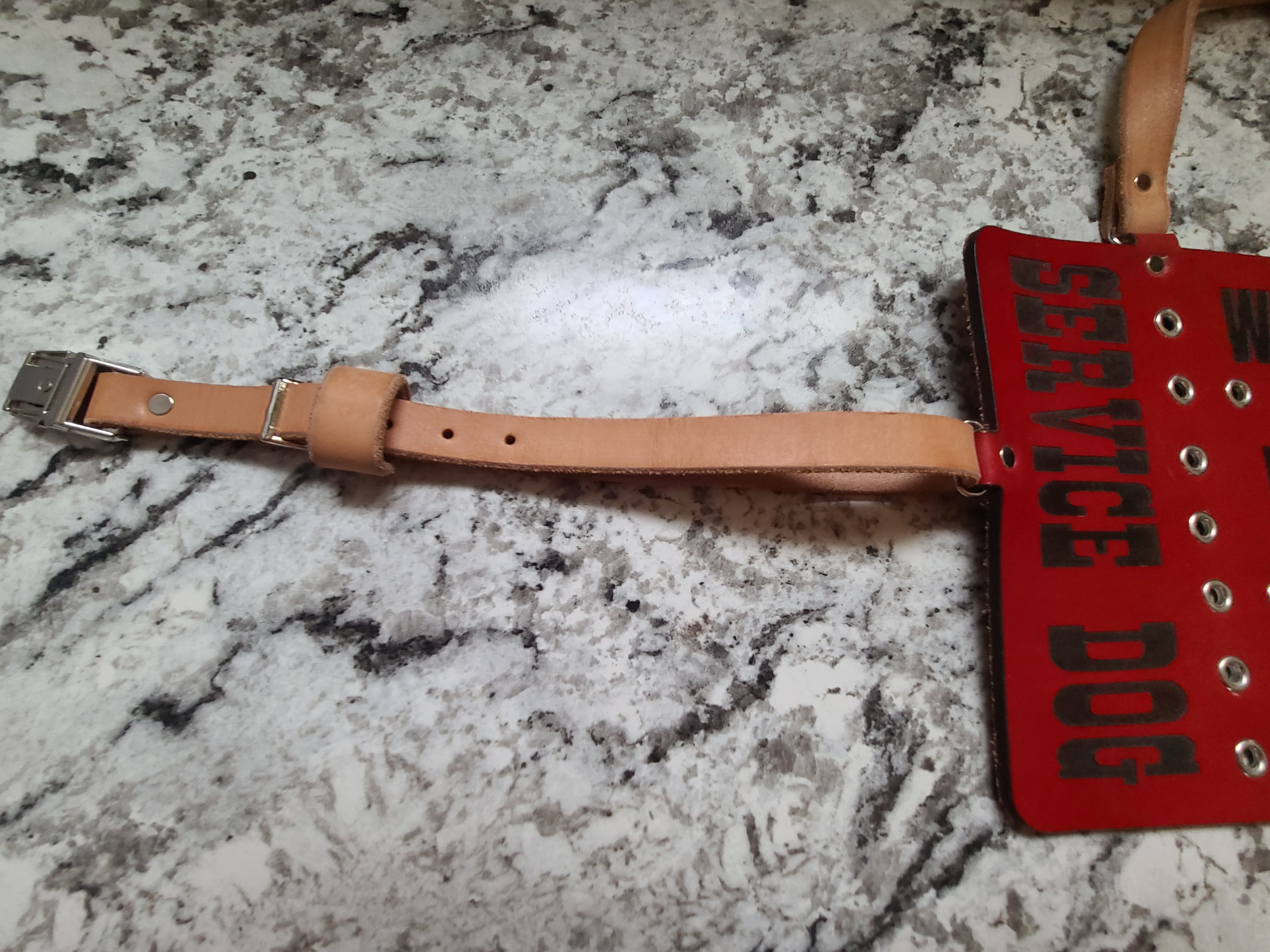 Leather Service Dog Vest