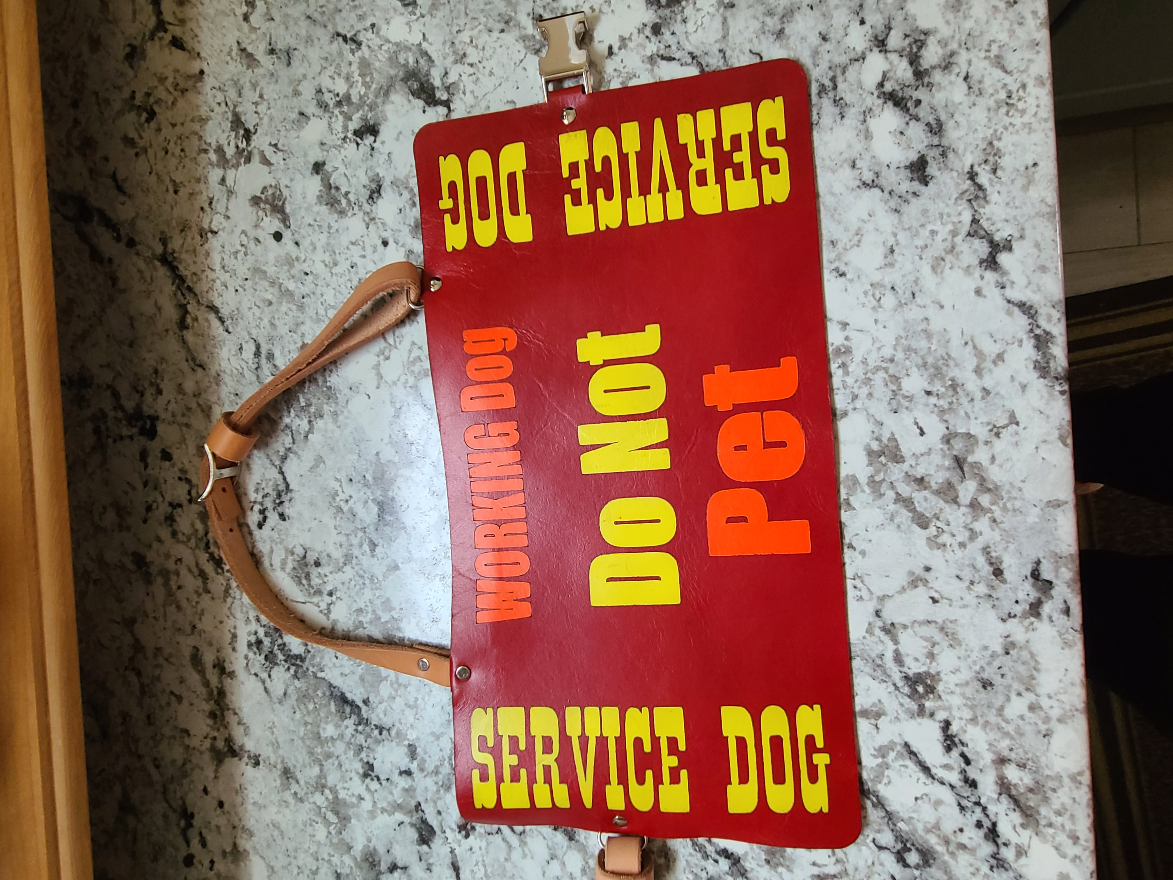 Leather Service Dog Vest