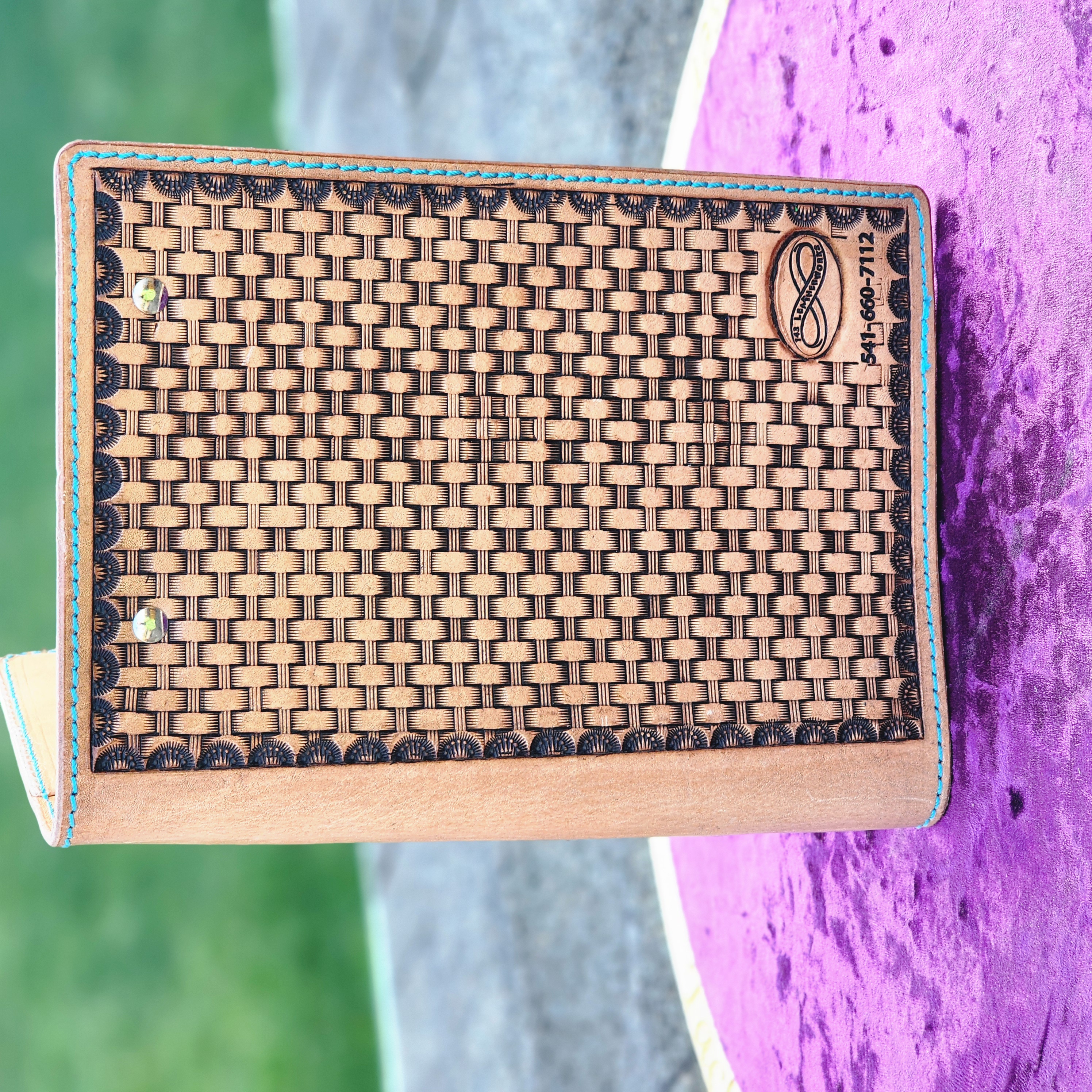 Hand-Tooled Leather Notebook