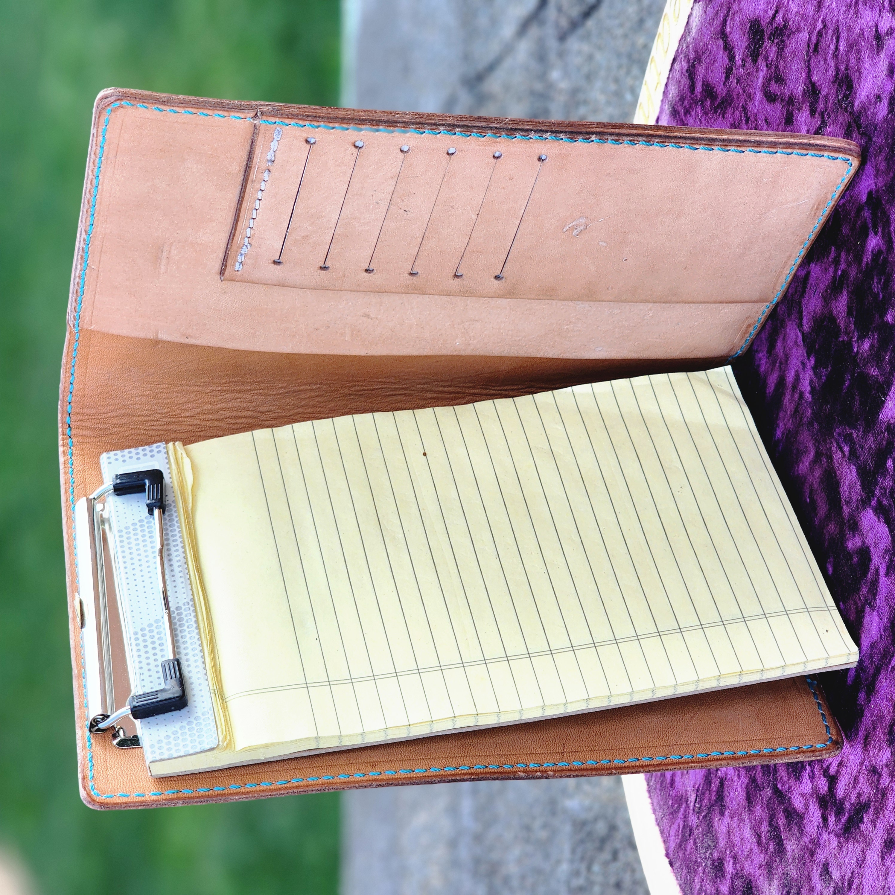 Hand-Tooled Leather Notebook