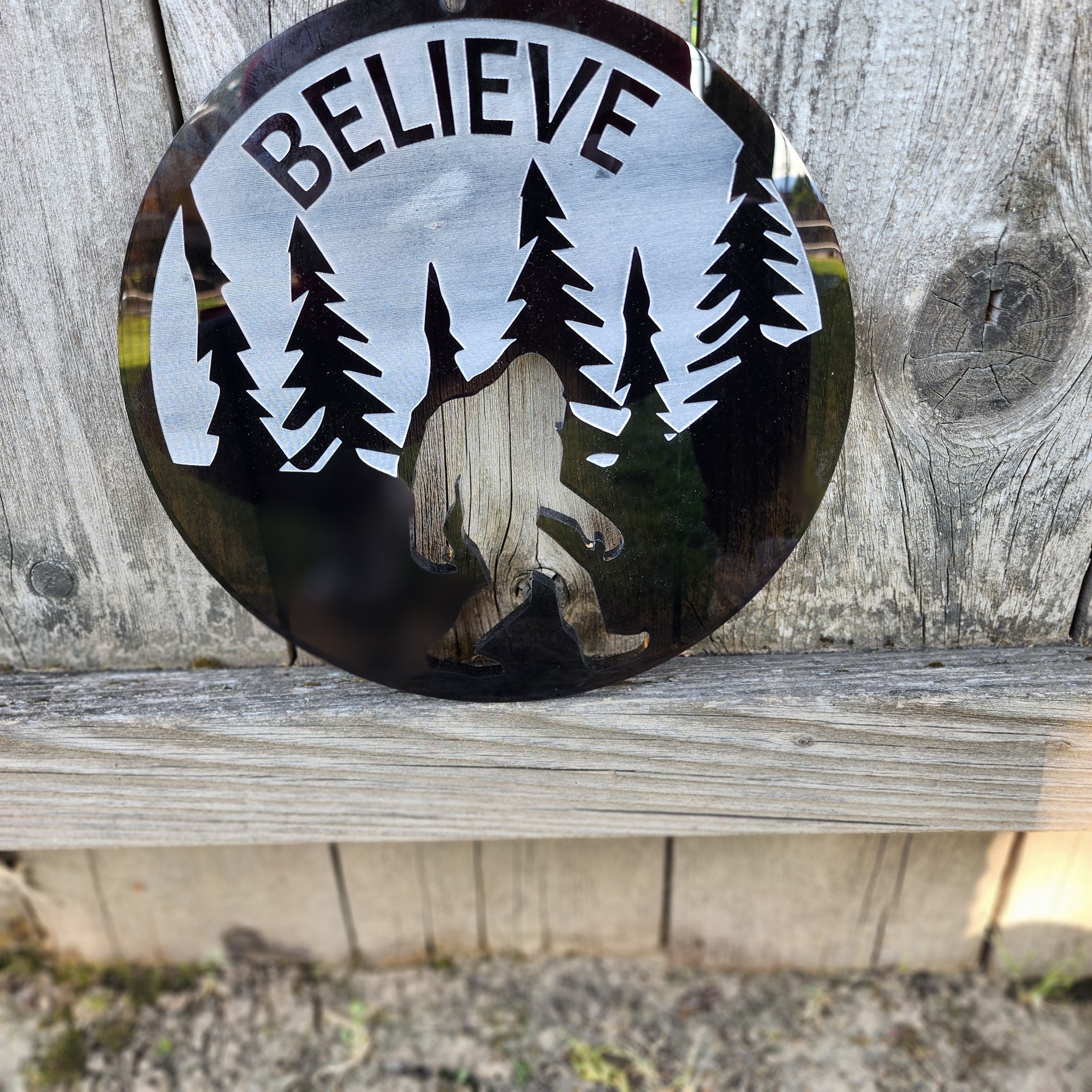 Bigfoot Believe Acrylic Wall Art