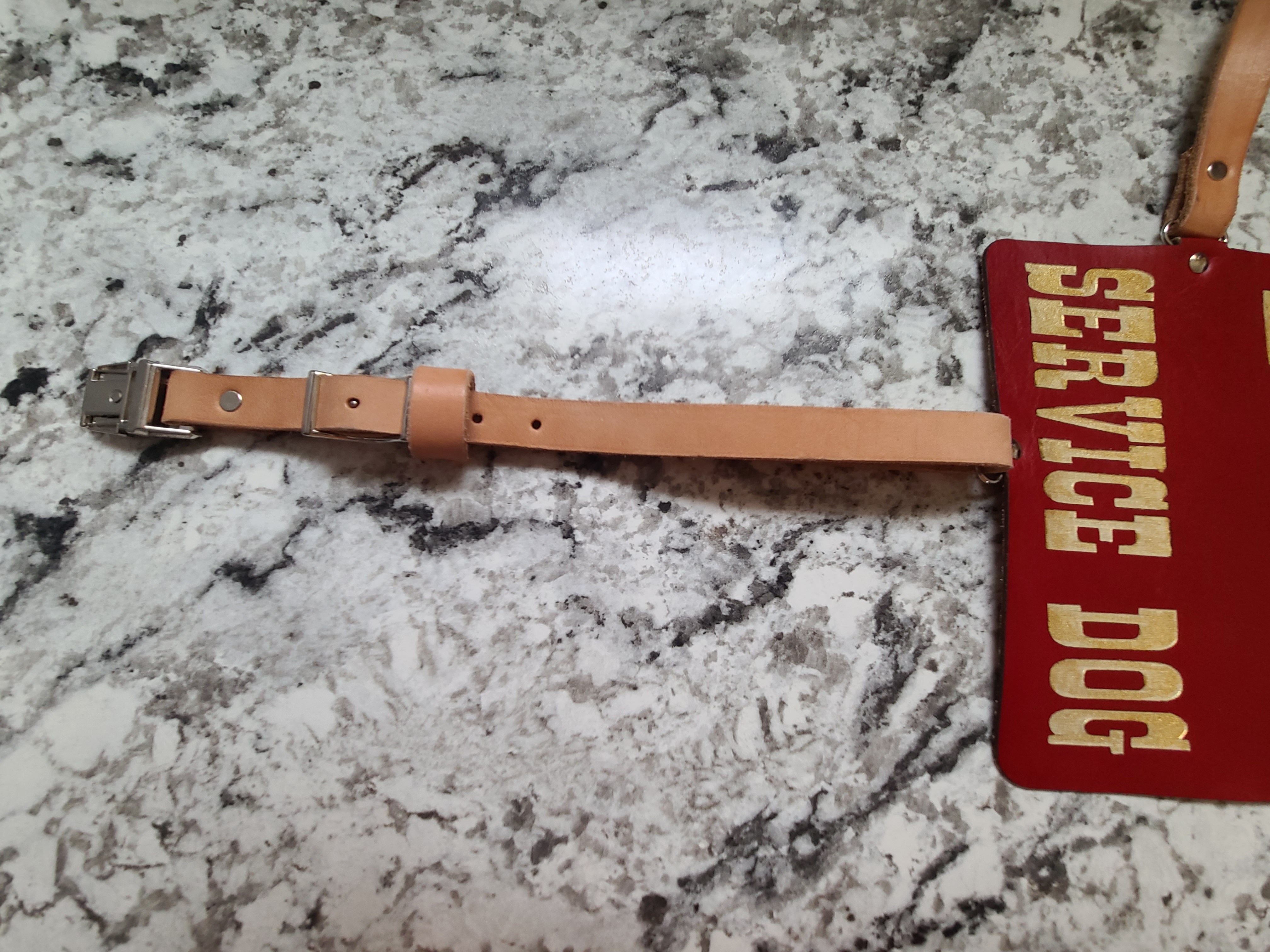 Leather Service Dog Vest