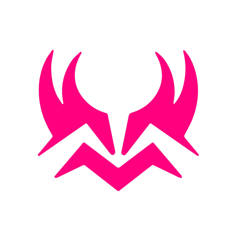 Stylized Pink Logo Sticker