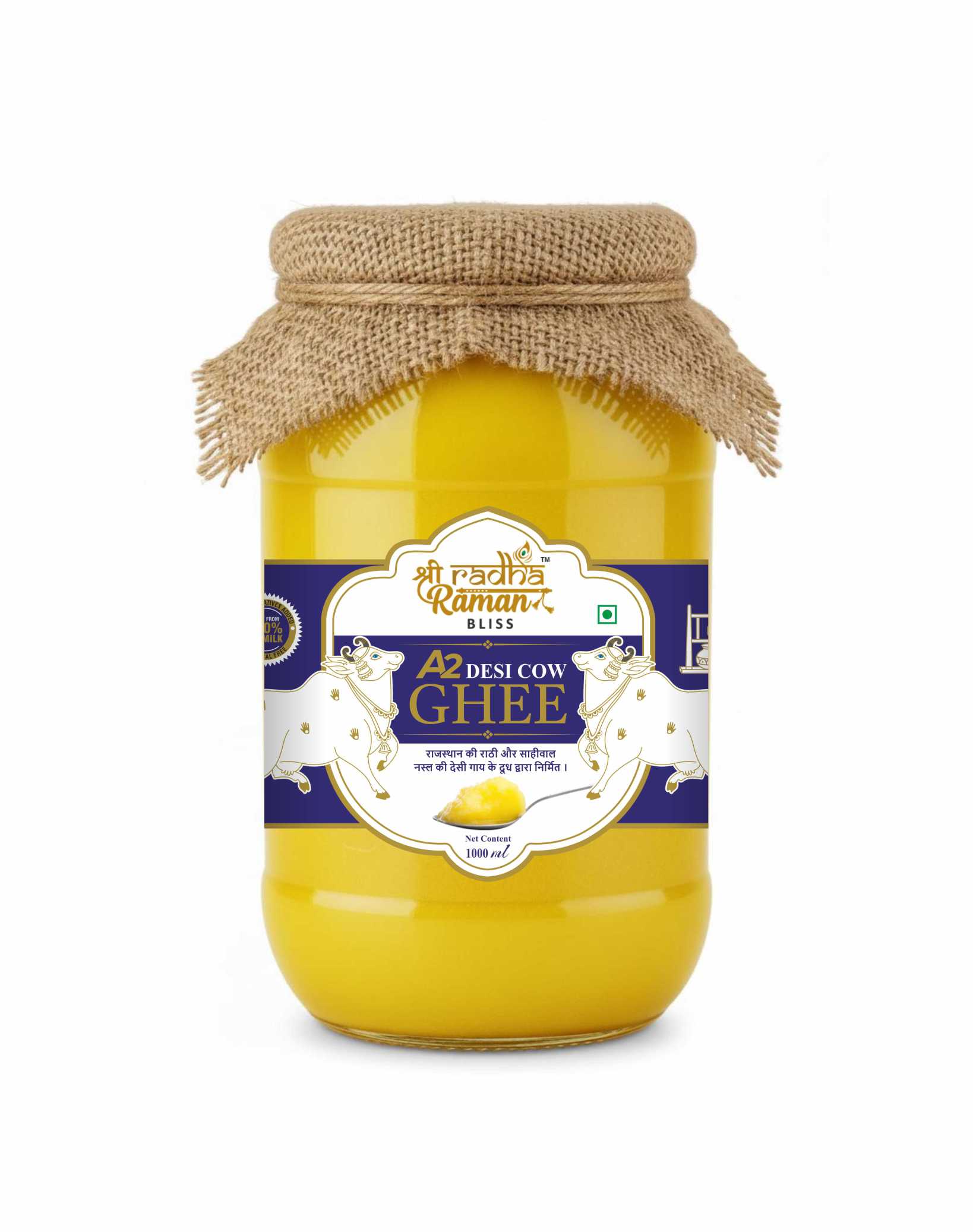 🌿 A2 Desi Sahiwal / Rathi Cow Ghee 1000 ml