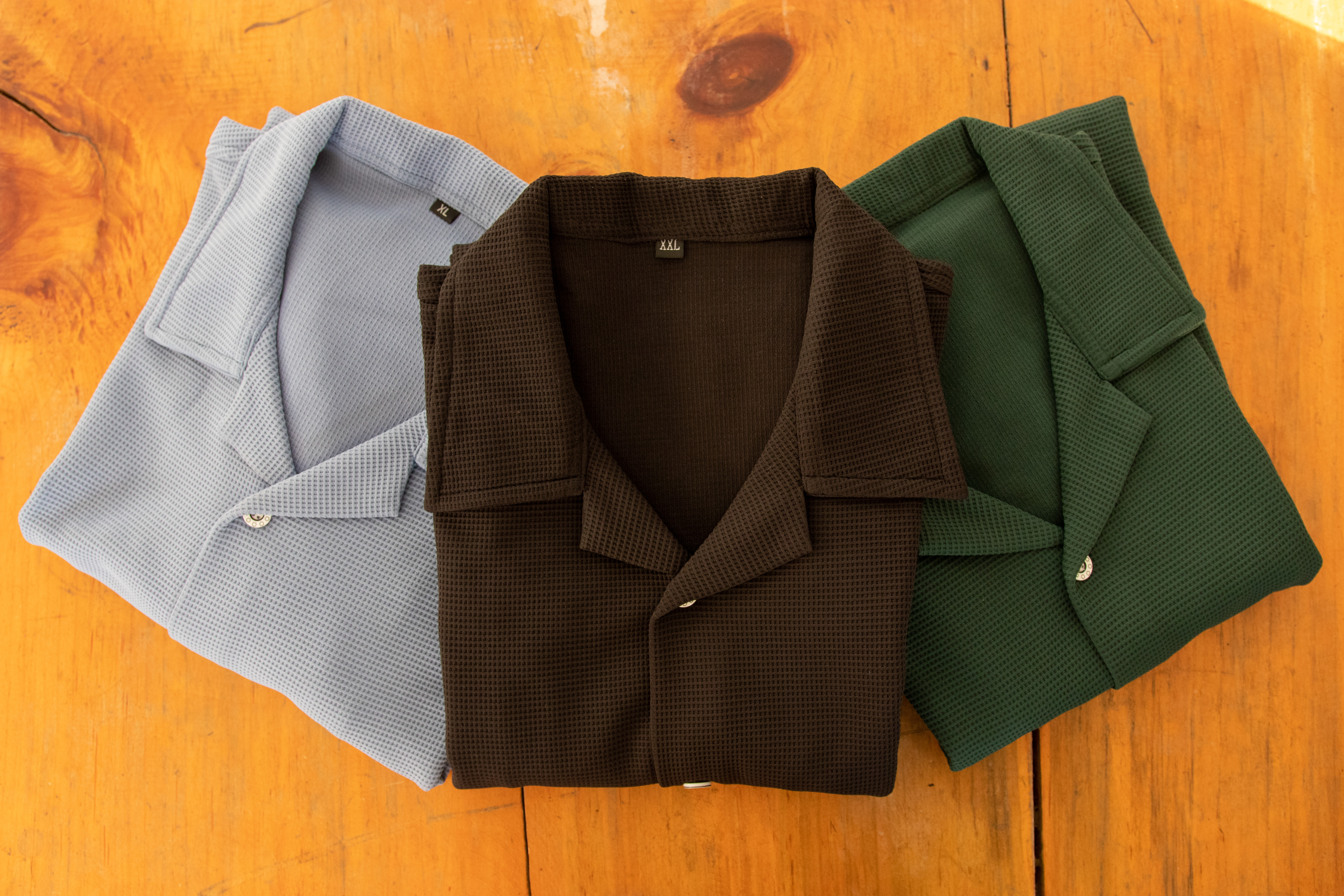 Textured Shirts in Multiple Colors and Styles