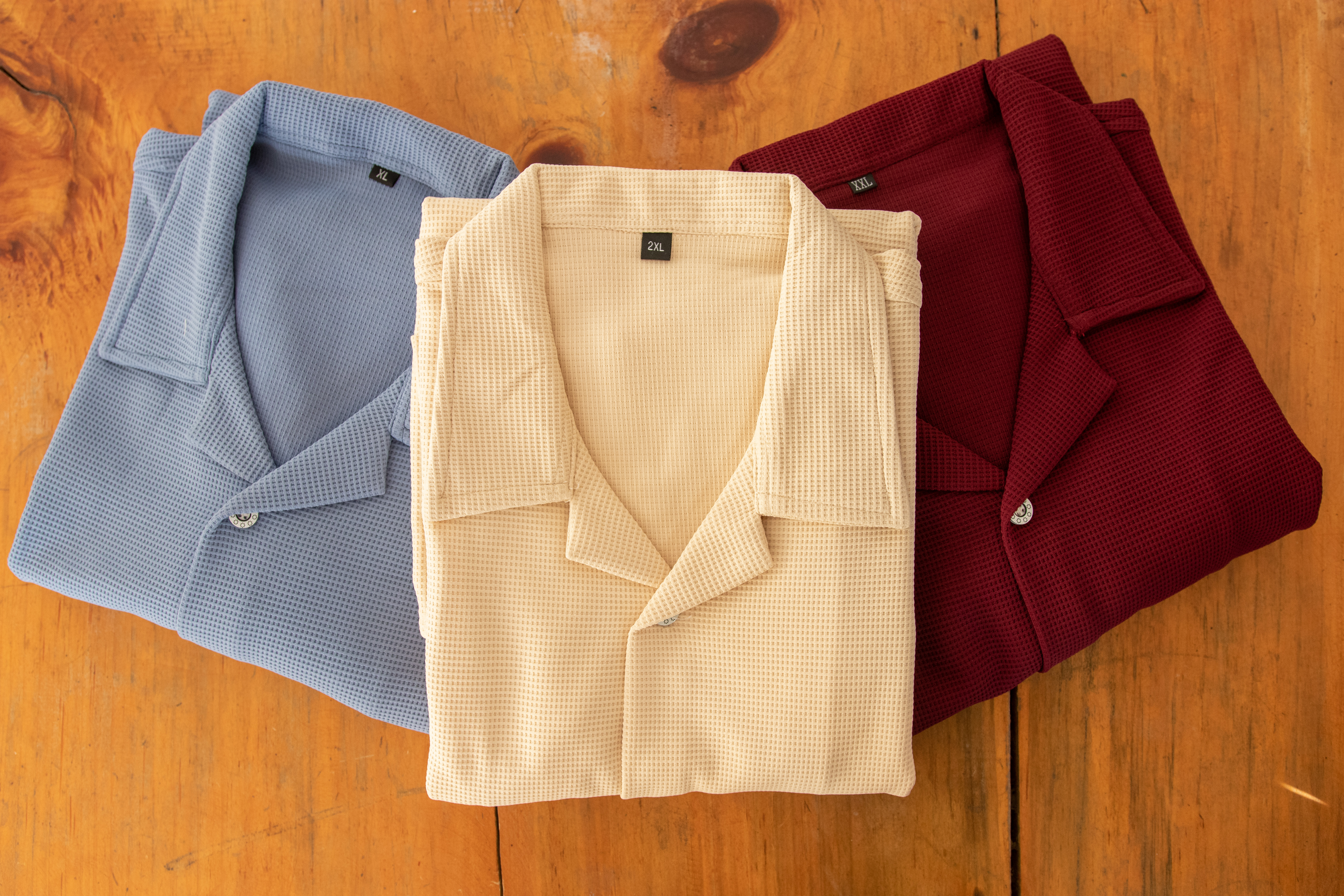 Textured Shirts in Multiple Colors and Styles