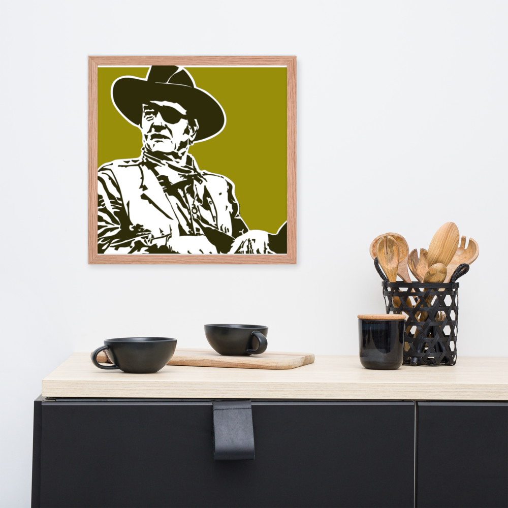 John Wayne, Framed Print