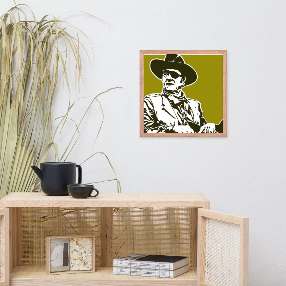 John Wayne, Framed Print