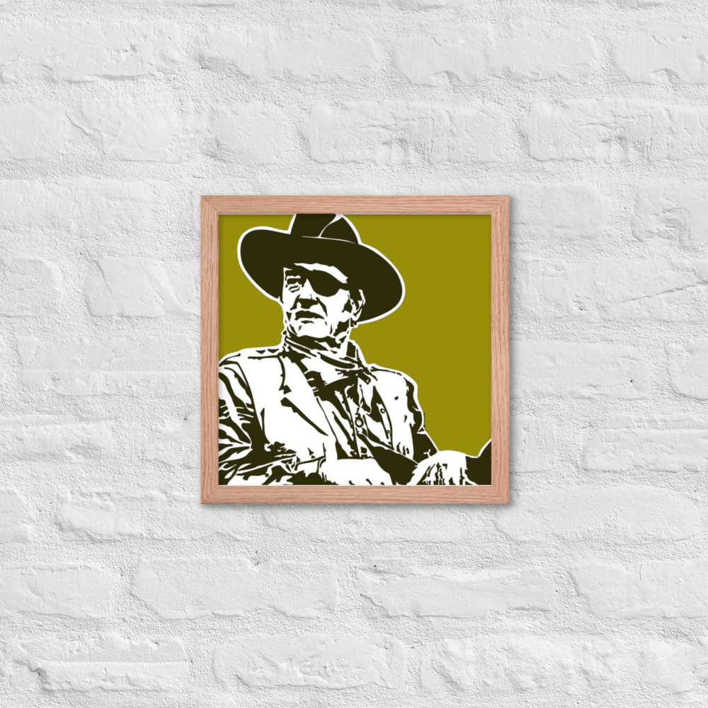 John Wayne, Framed Print