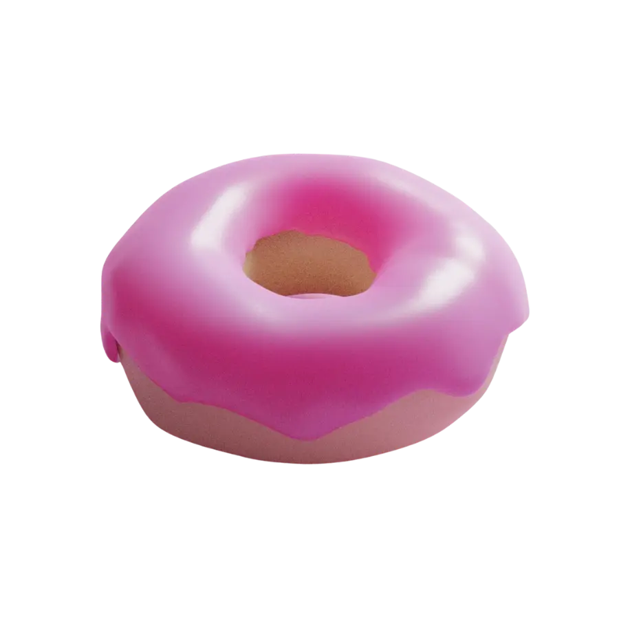 Pink Glazed Donut