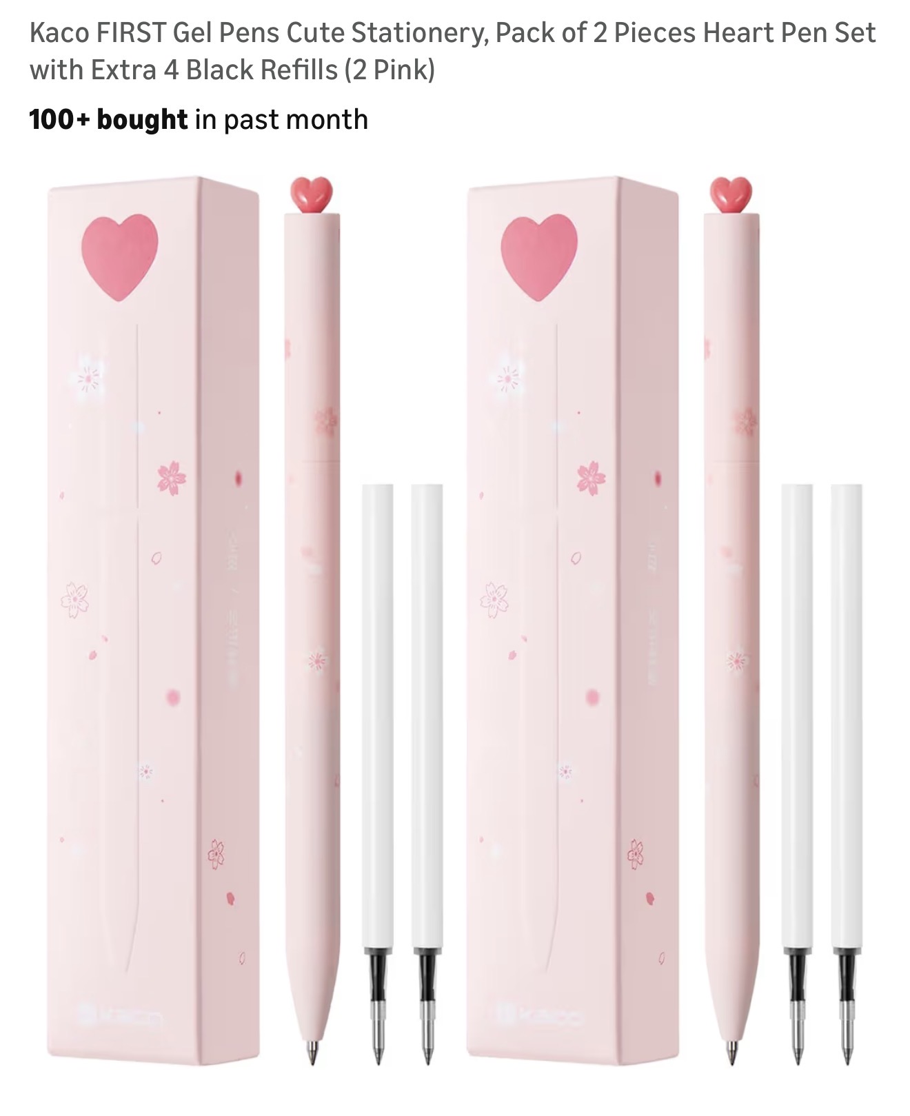 Kaco FIRST Heart Gel Pens Set