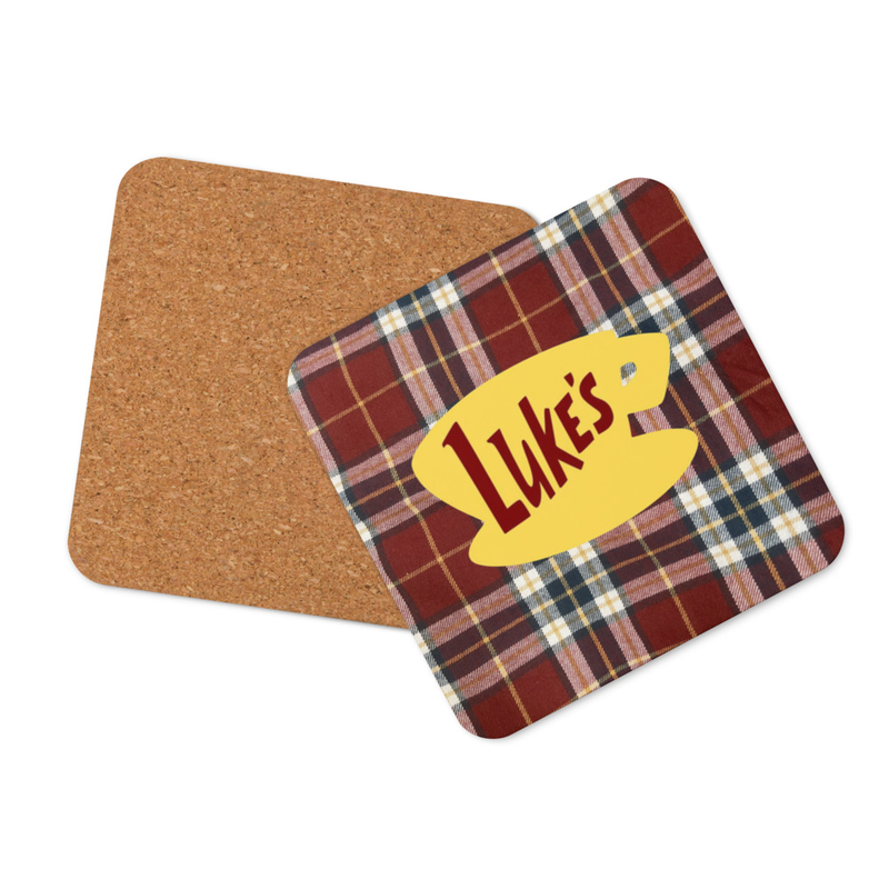 Luke’s Diner Plaid Coaster Red