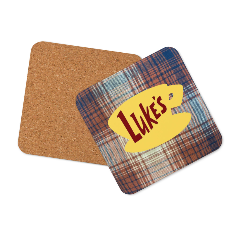 Luke’s Diner Plaid Coaster Orange