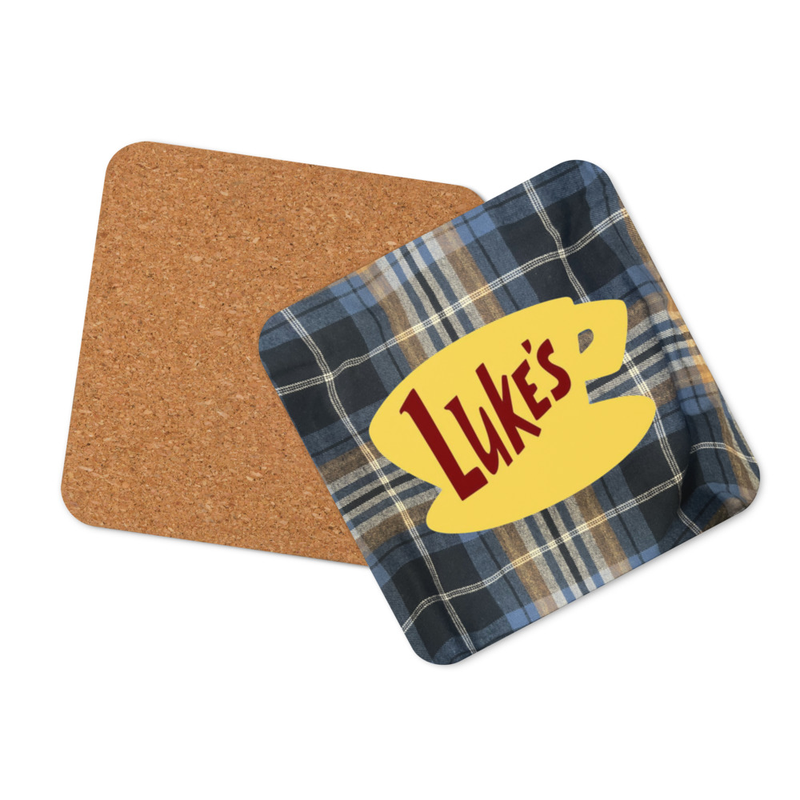 Luke’s Diner Plaid Coaster Blue