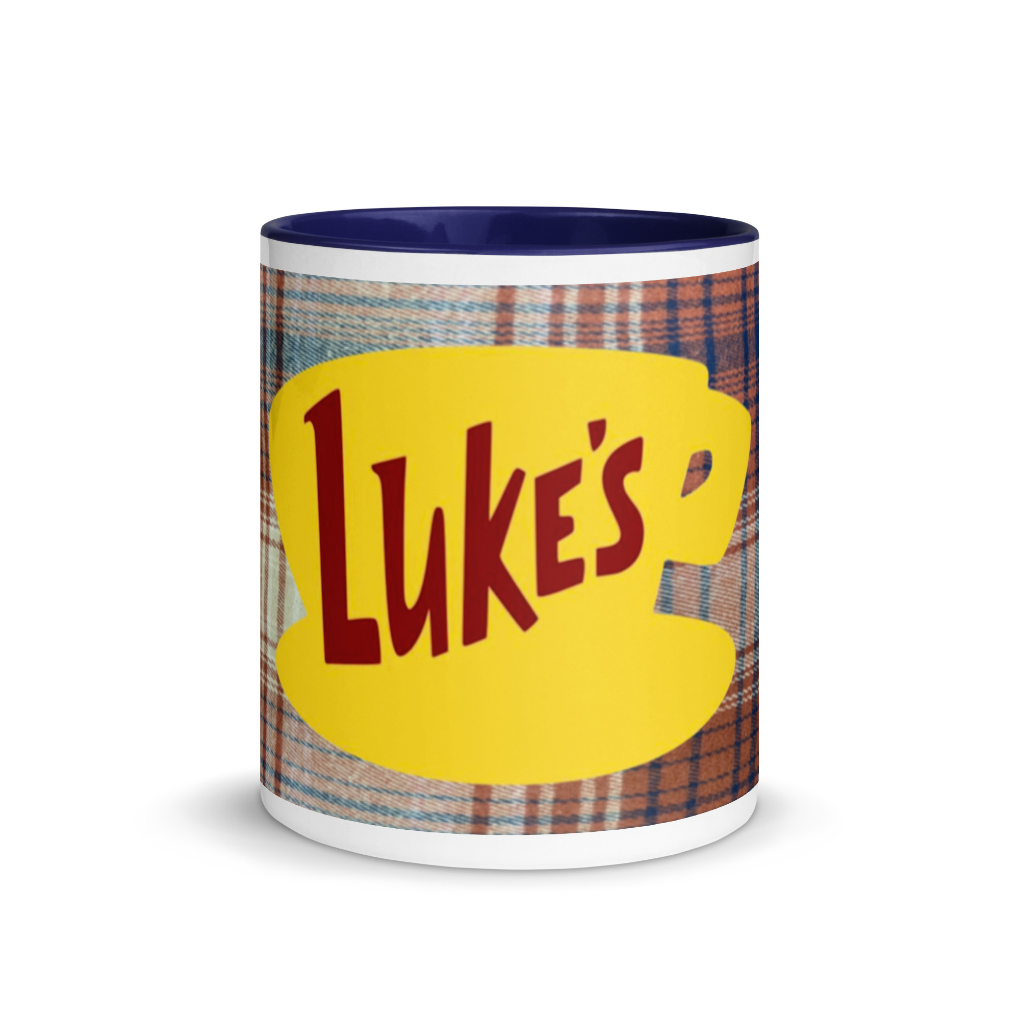 Luke’s Orange Plaid Mug
