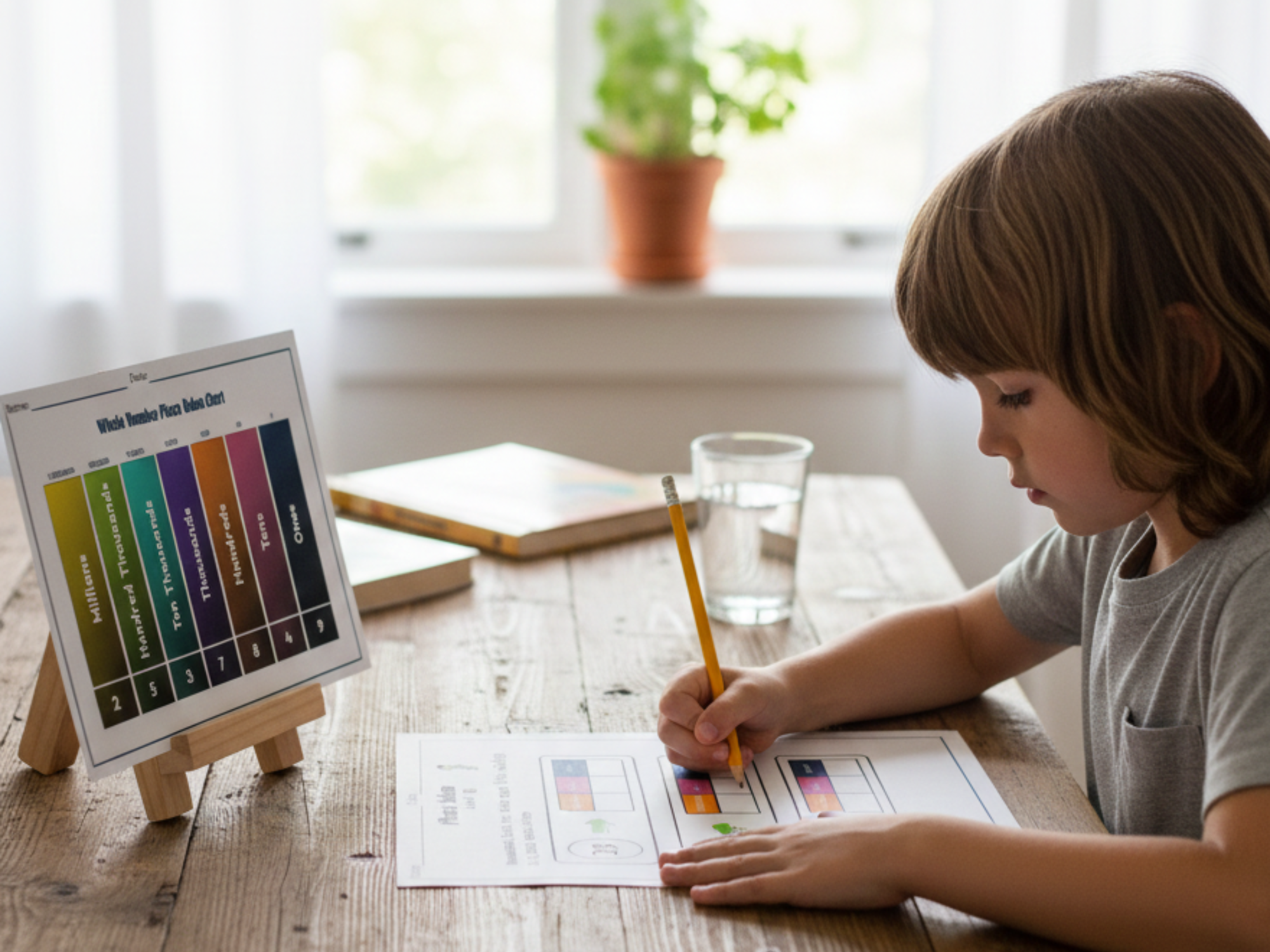 Place Value Chart & Worksheets (Ones to Millions)