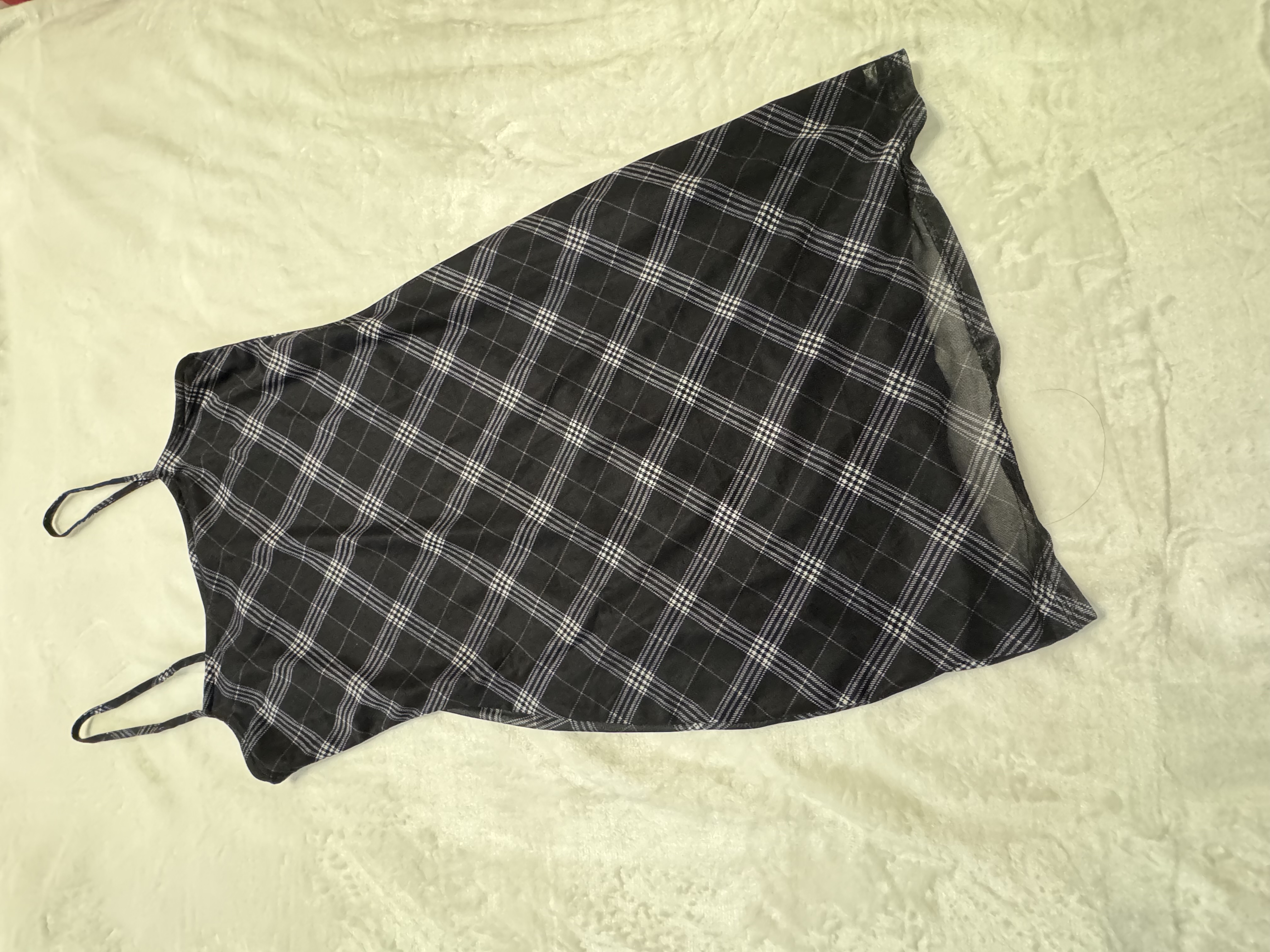 Plaid Sleeveless Dress size S