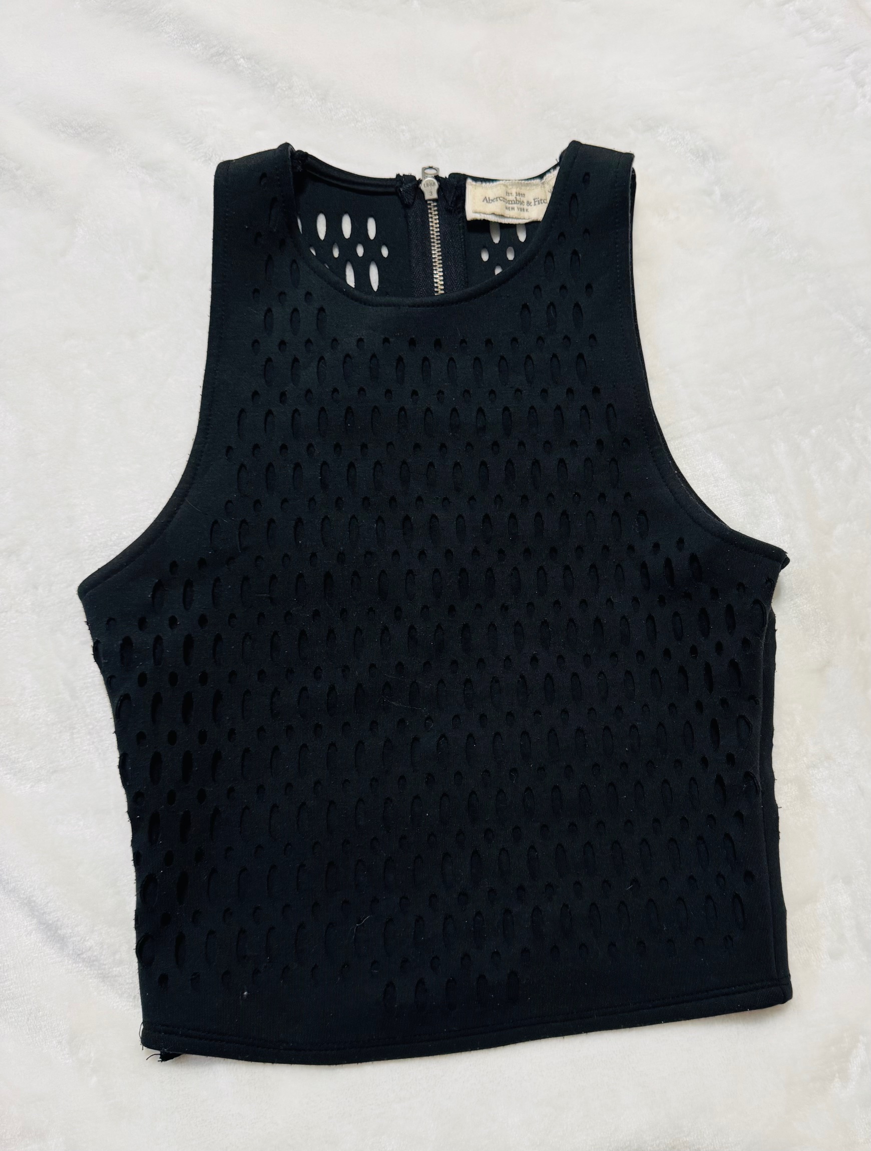 Black Mesh Tank Top size XS