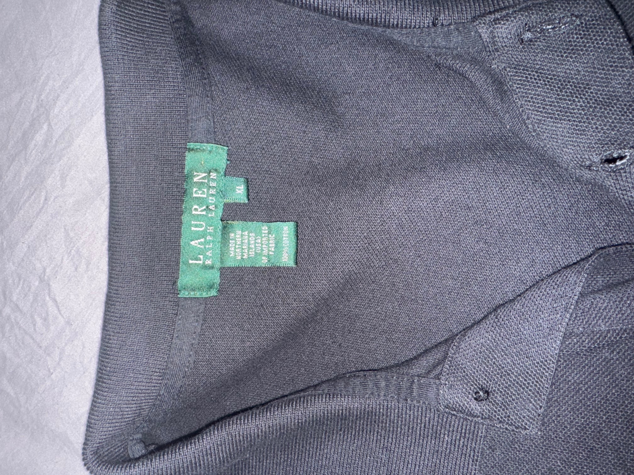 Ralph Lauren Classic Men Black Polo Shirt size XL