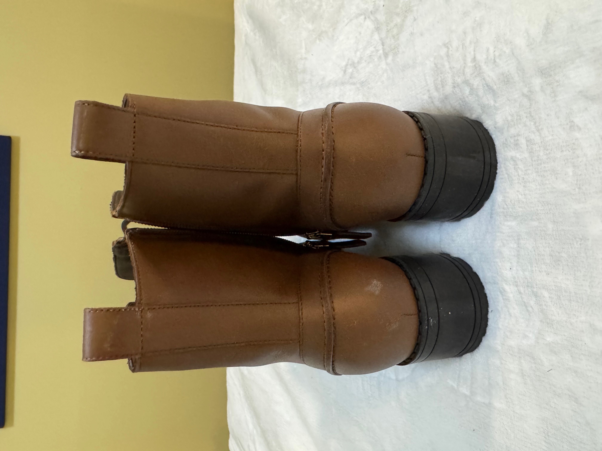 Colehaan Women's Brown Leather Combat Boots size 8
