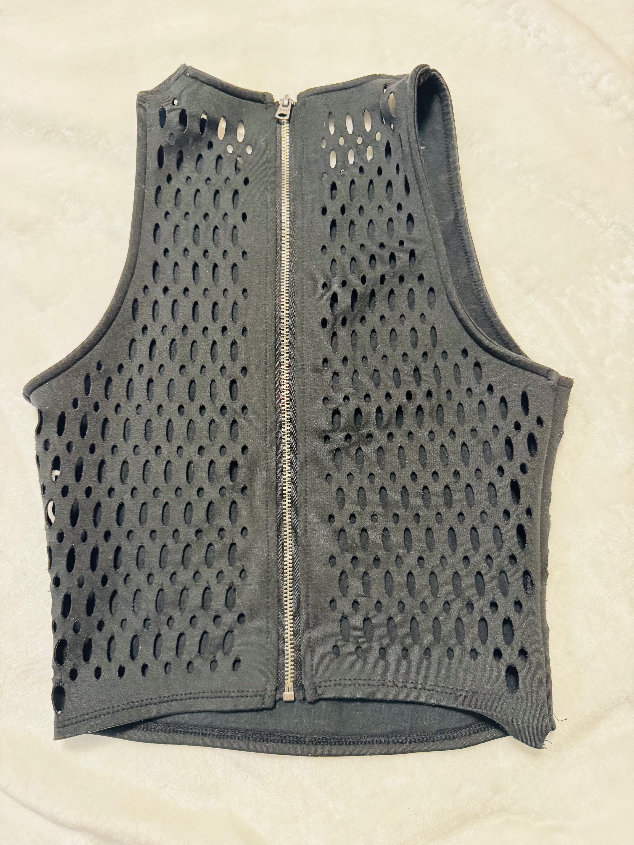 Black Mesh Tank Top size XS