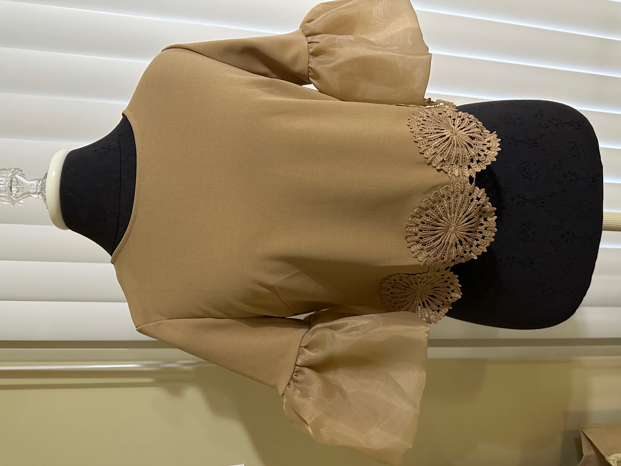 Gracia Elegant Beige Blouse size M women