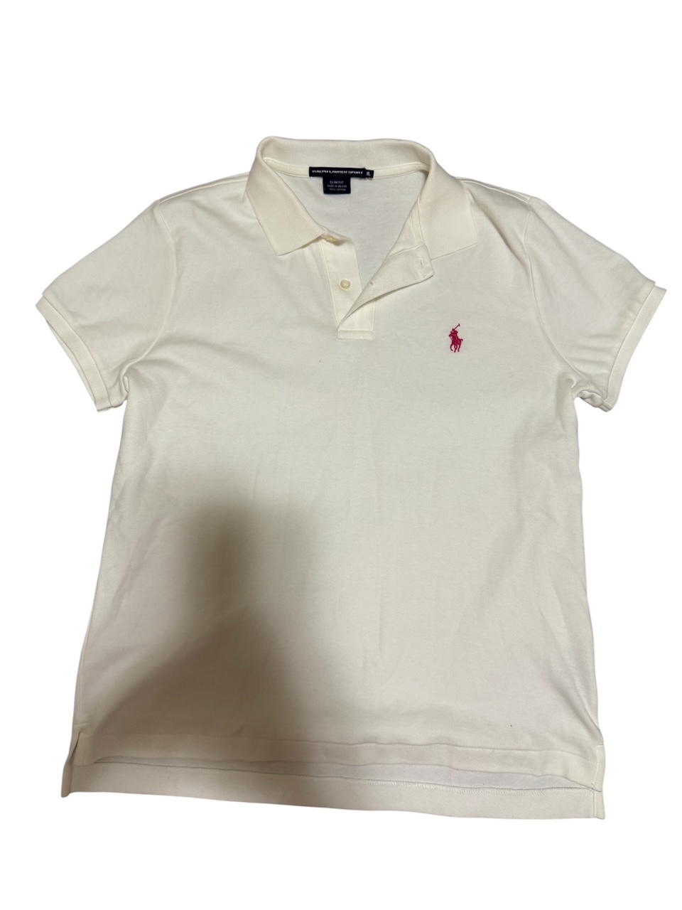 Ralph Lauren Women's White Polo Shirt size XL