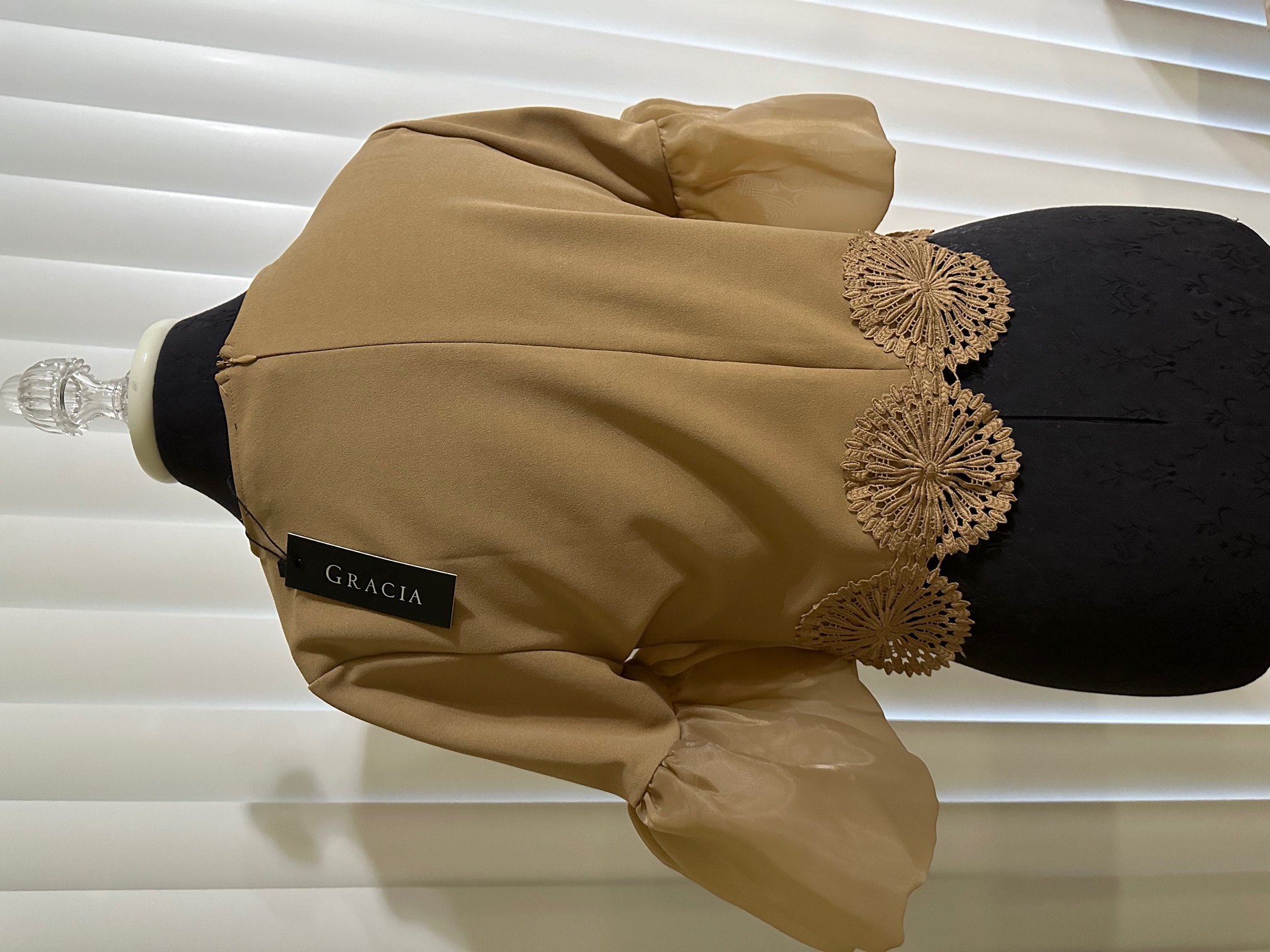 Gracia Elegant Beige Blouse size M women