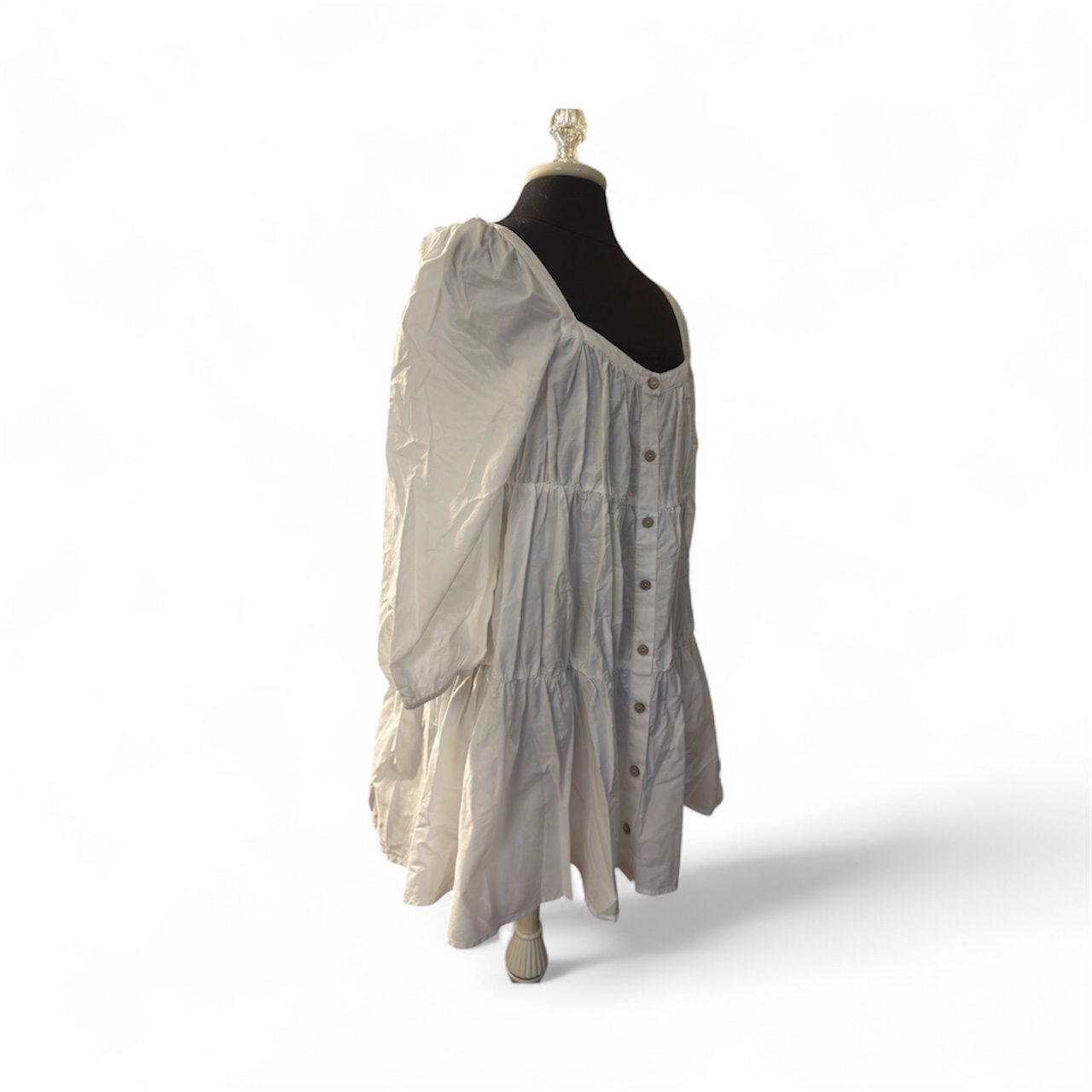 Zara White Button-Down Dress size US M