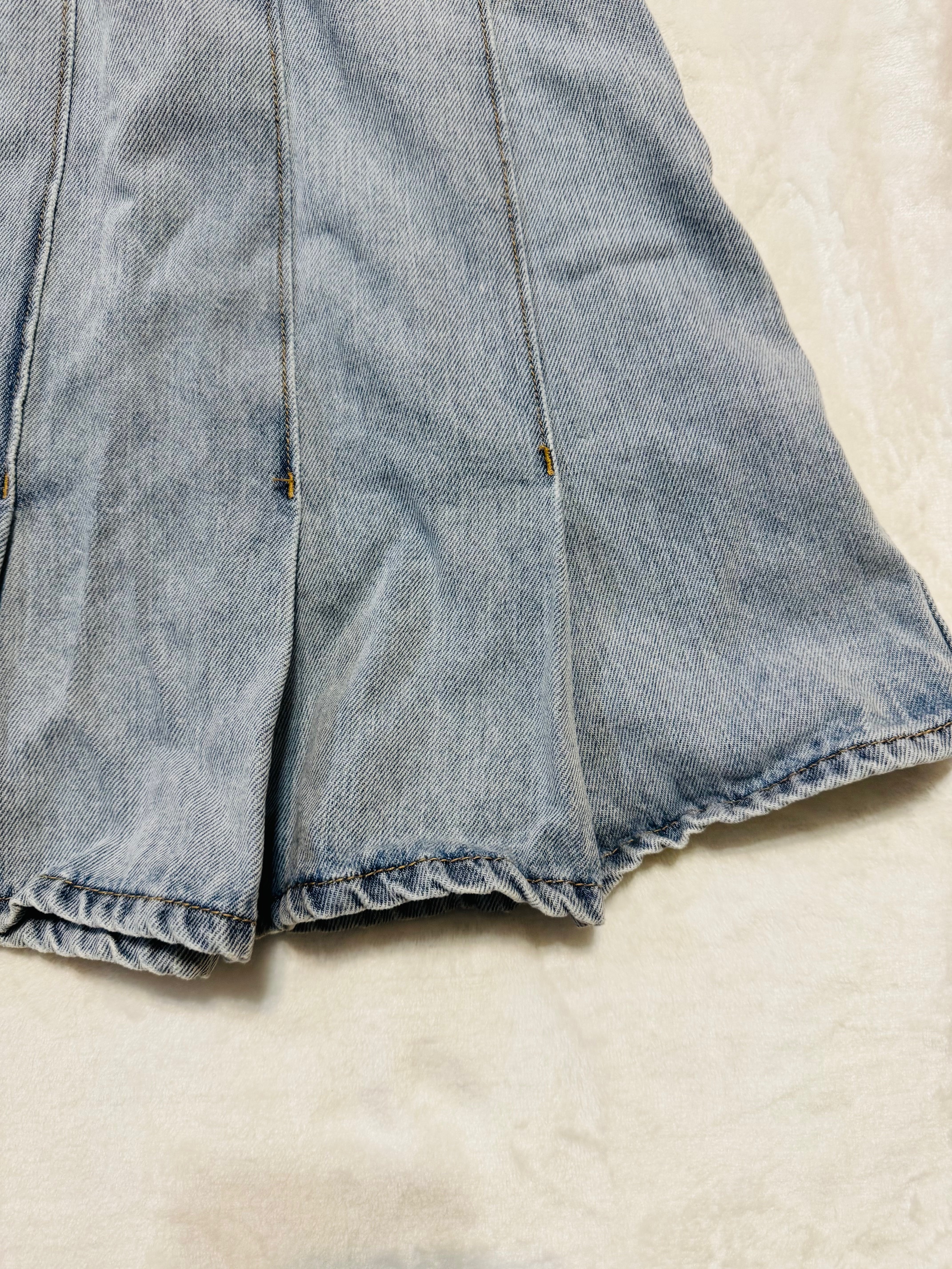 Denim Pleated Skirt size 24