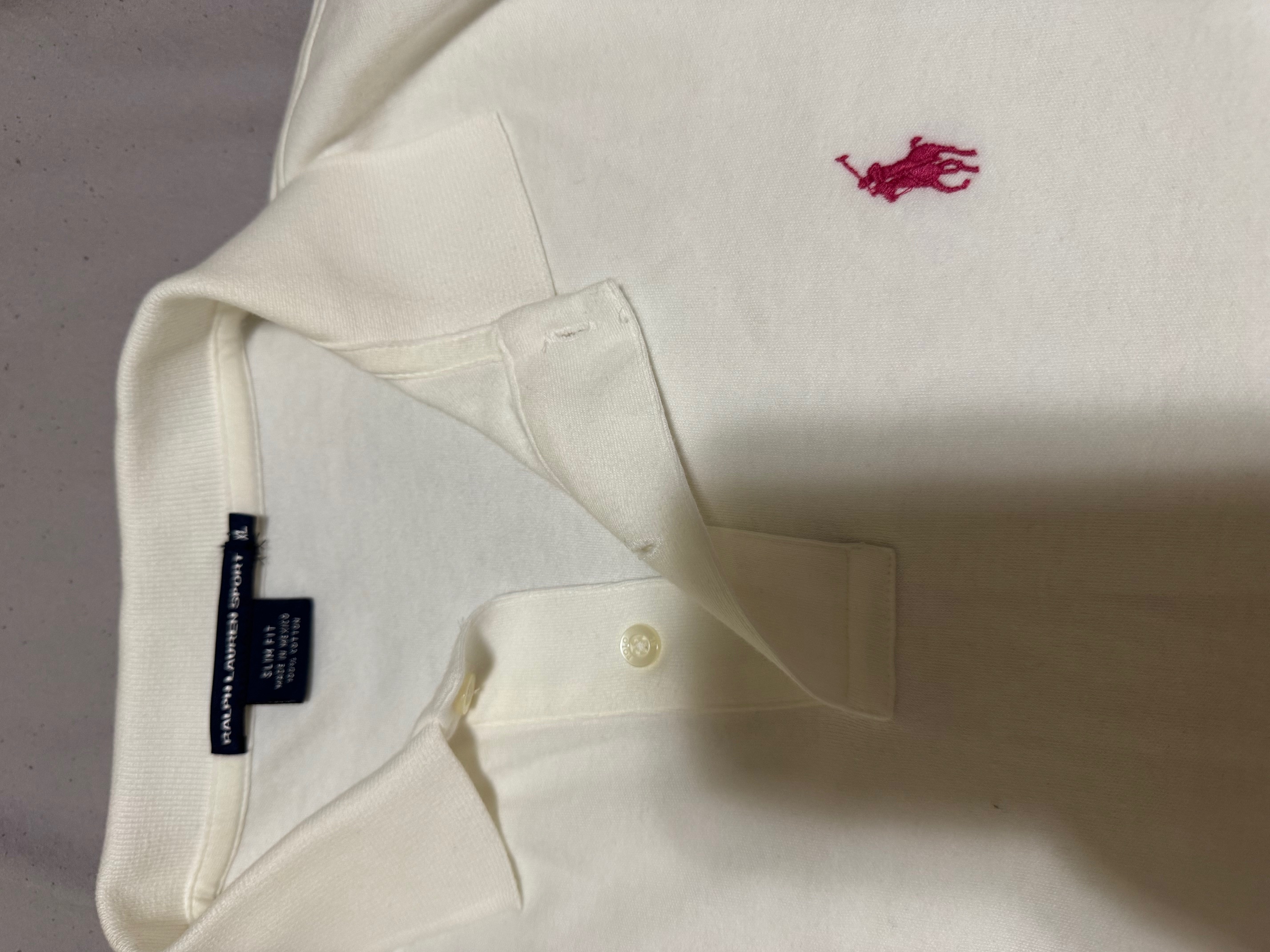 Ralph Lauren Women's White Polo Shirt size XL