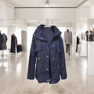 Colehann Navy Blue Hooded Jacket S/P