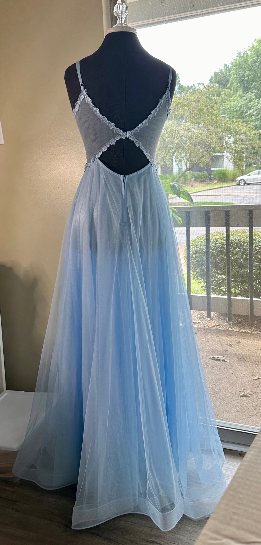 Say Yes to the PROM Elegant Blue Evening Gown size 3/4
