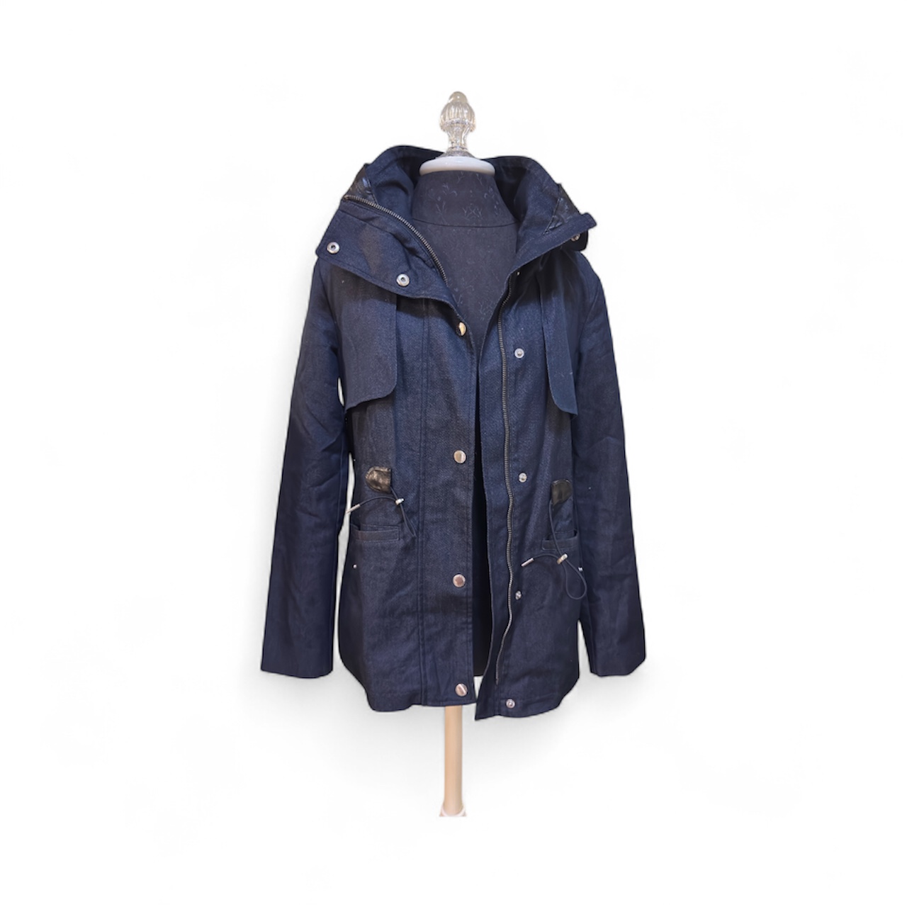 Colehann Navy Blue Hooded Jacket S/P