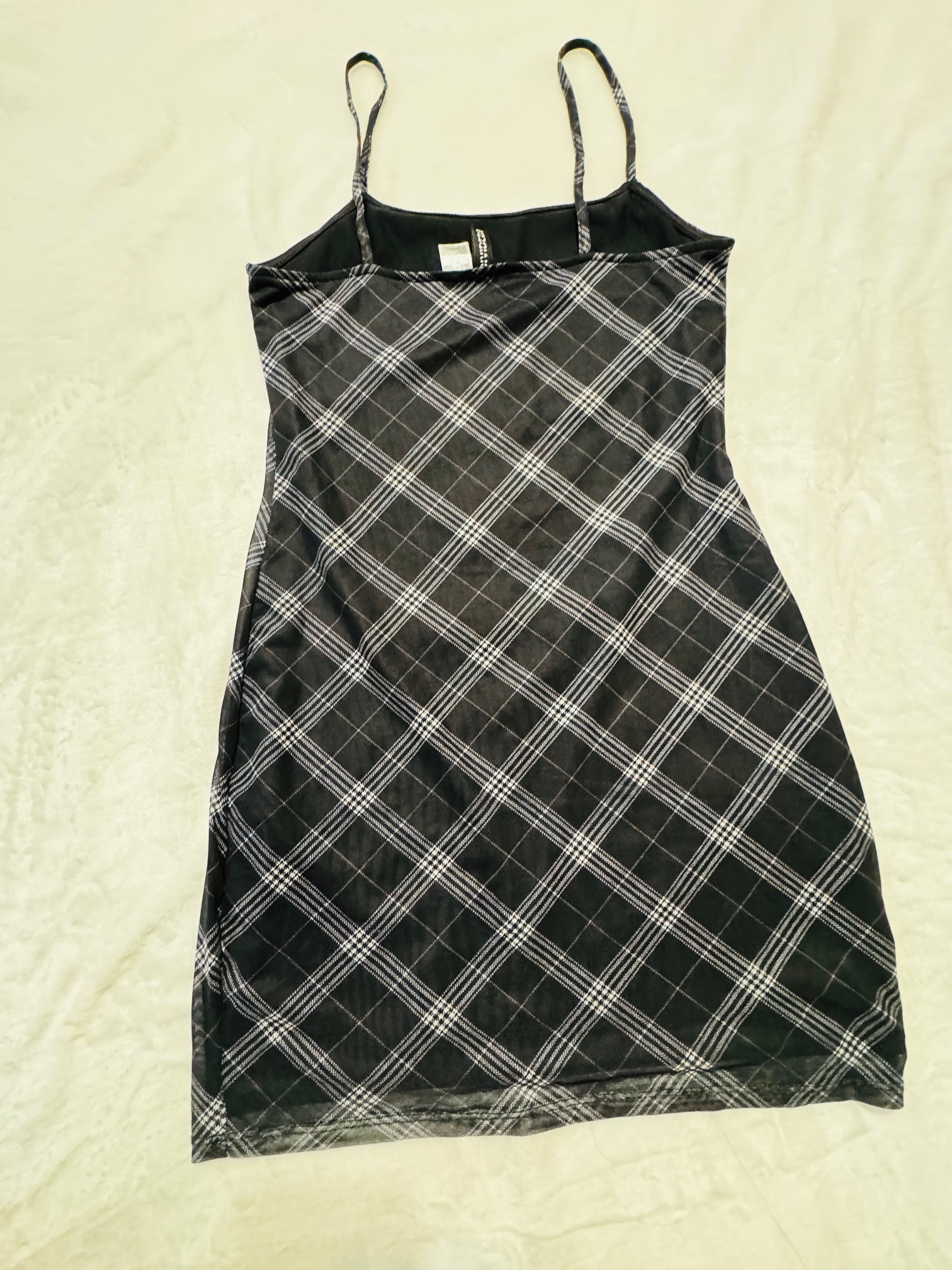 Plaid Sleeveless Dress size S